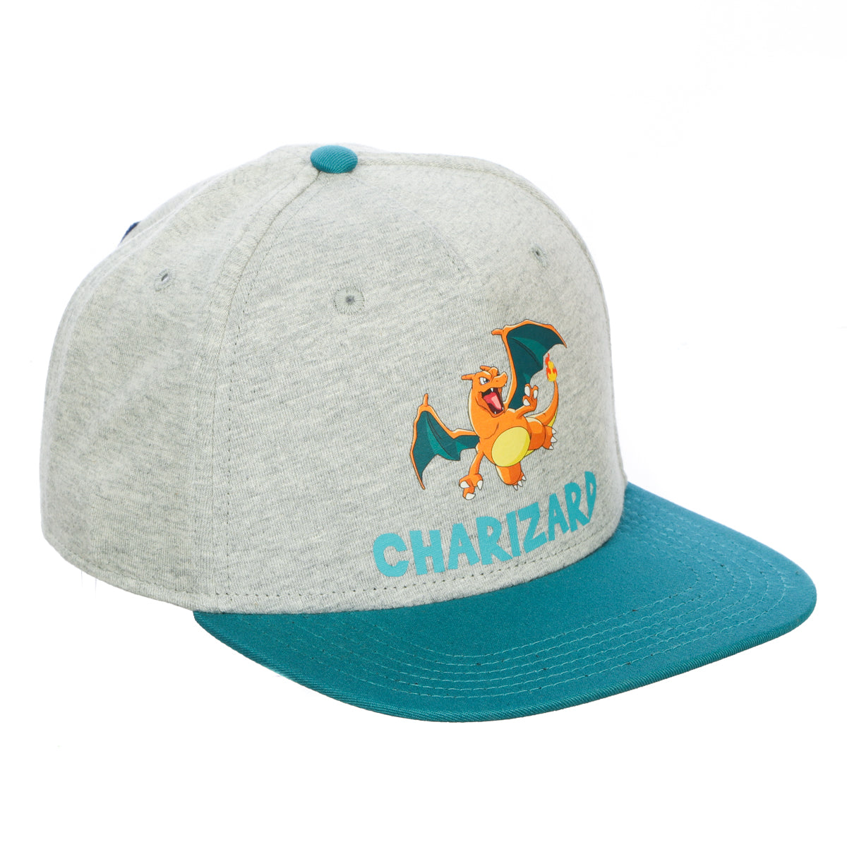 Kids Pokemon Charizard Athletic Snapback Hat with Patch and Printing OSFA