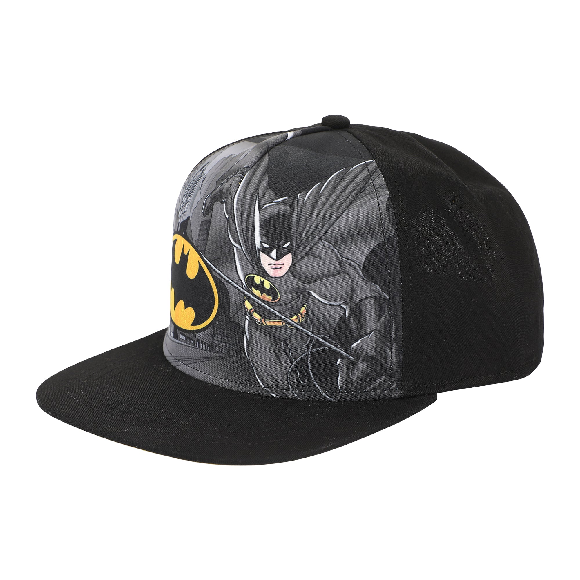 Batman Superhero and Bat Signal Youth Adjustable Snapback Cap