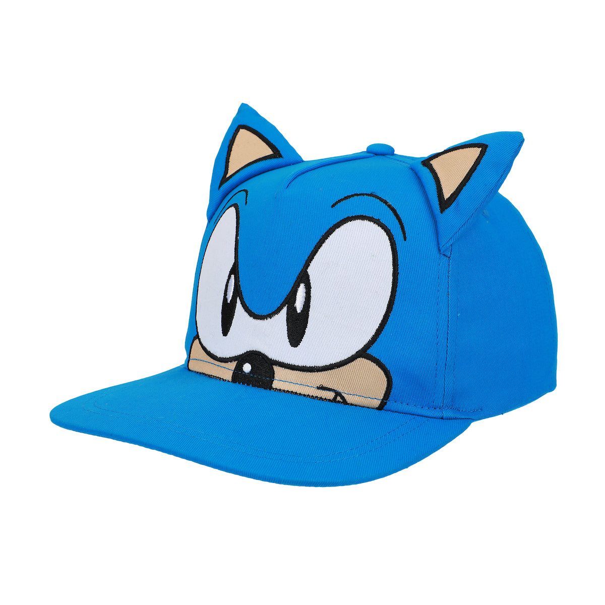 Sonic The Hedgehog Big Face Youth Blue Snapback Hat