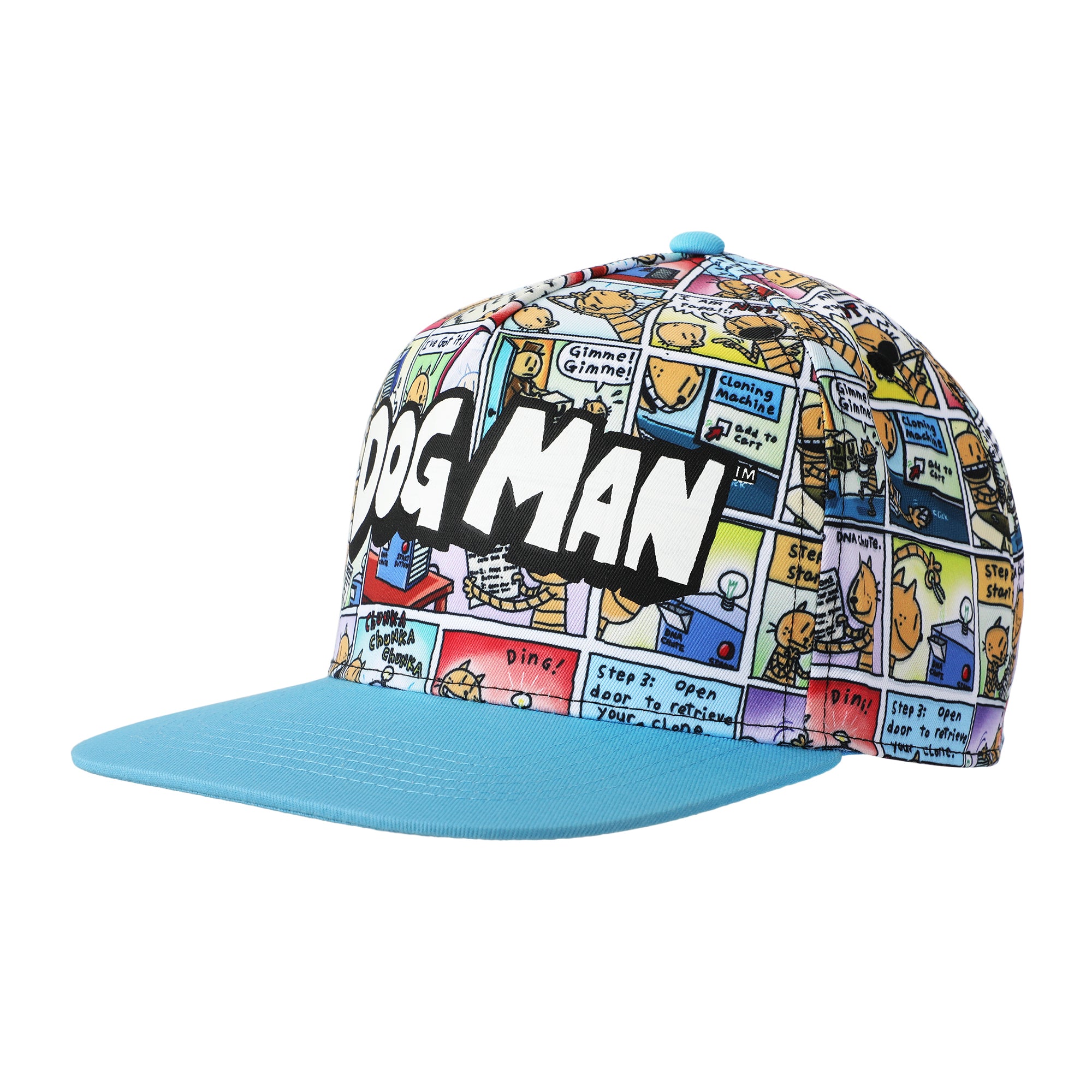 Dog Man Comic Panels Youth Snapback Hat