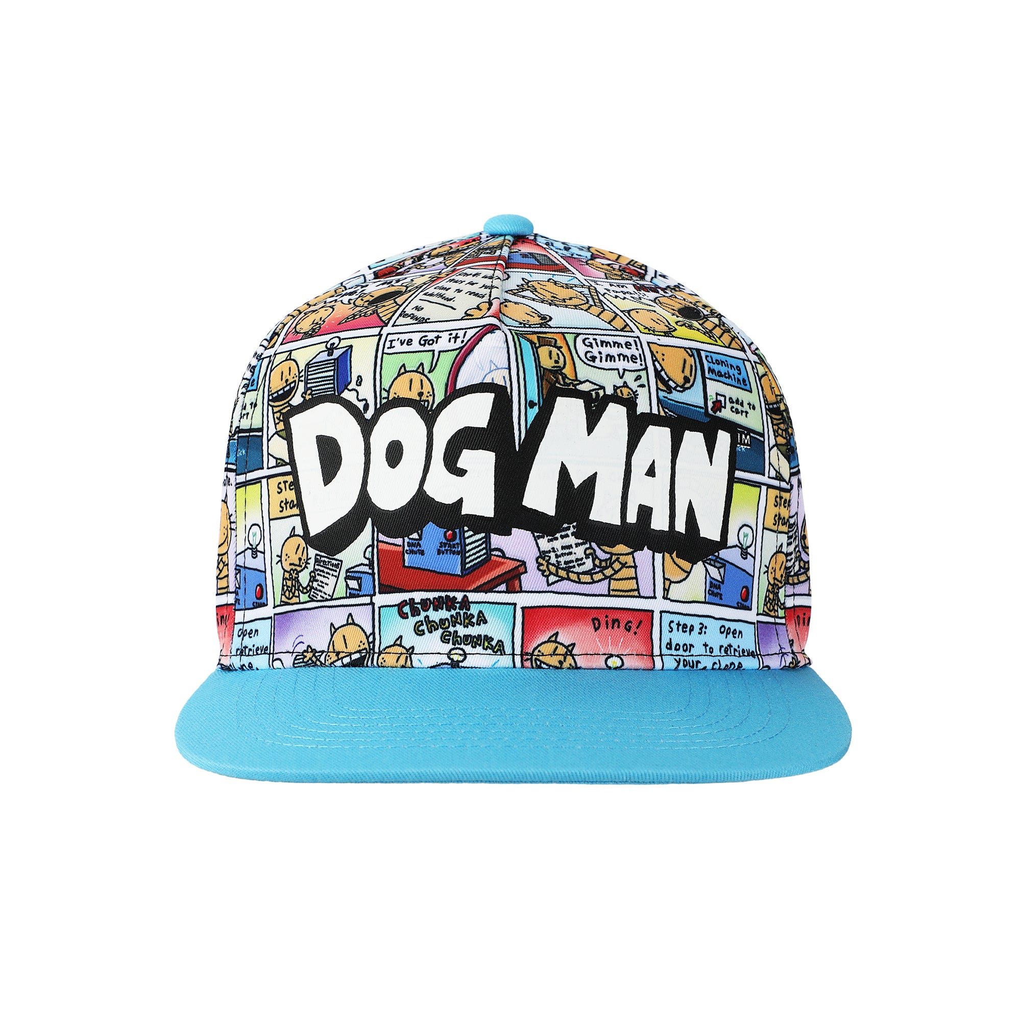 Dog Man Comic Panels Youth Snapback Hat