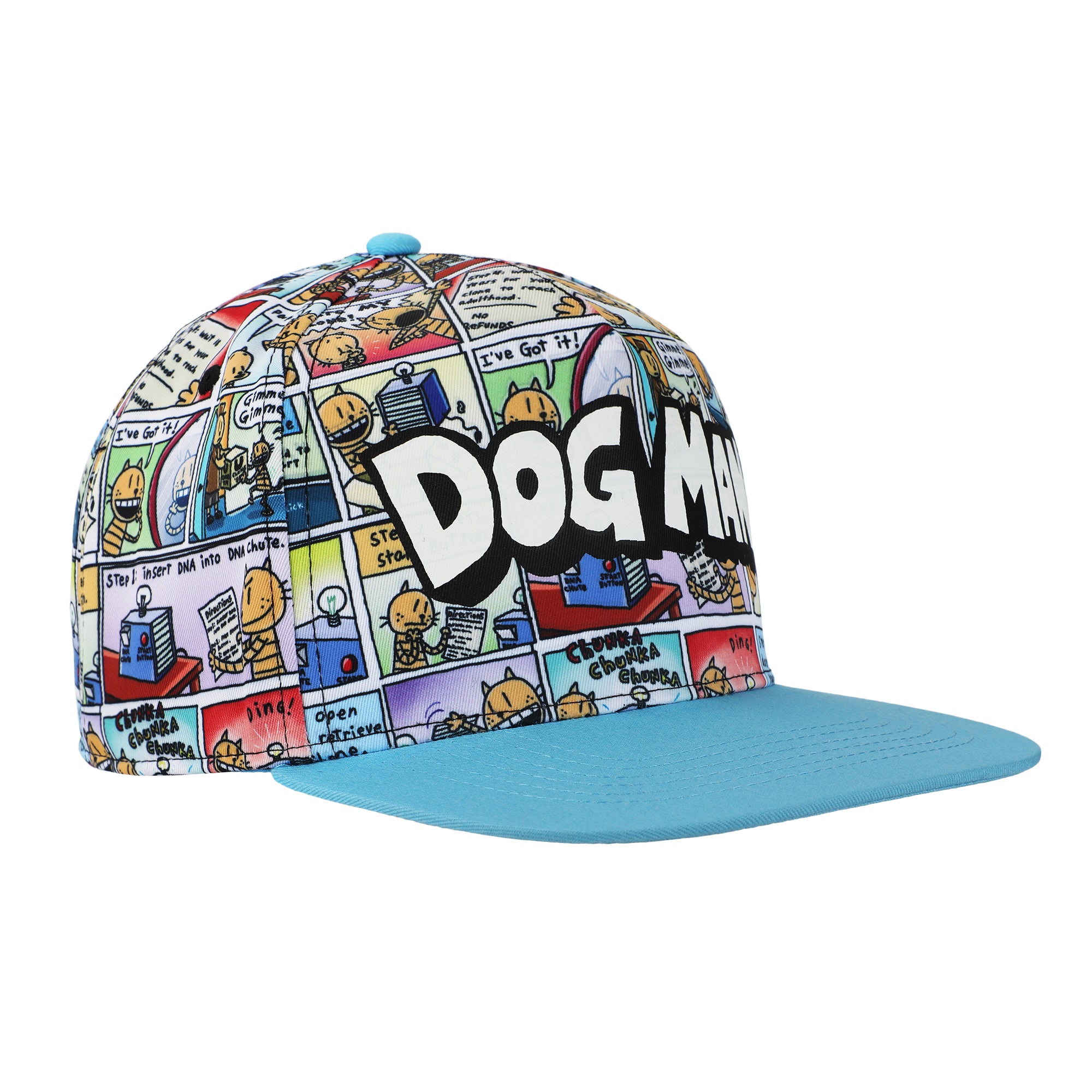 Dog Man Comic Panels Youth Snapback Hat