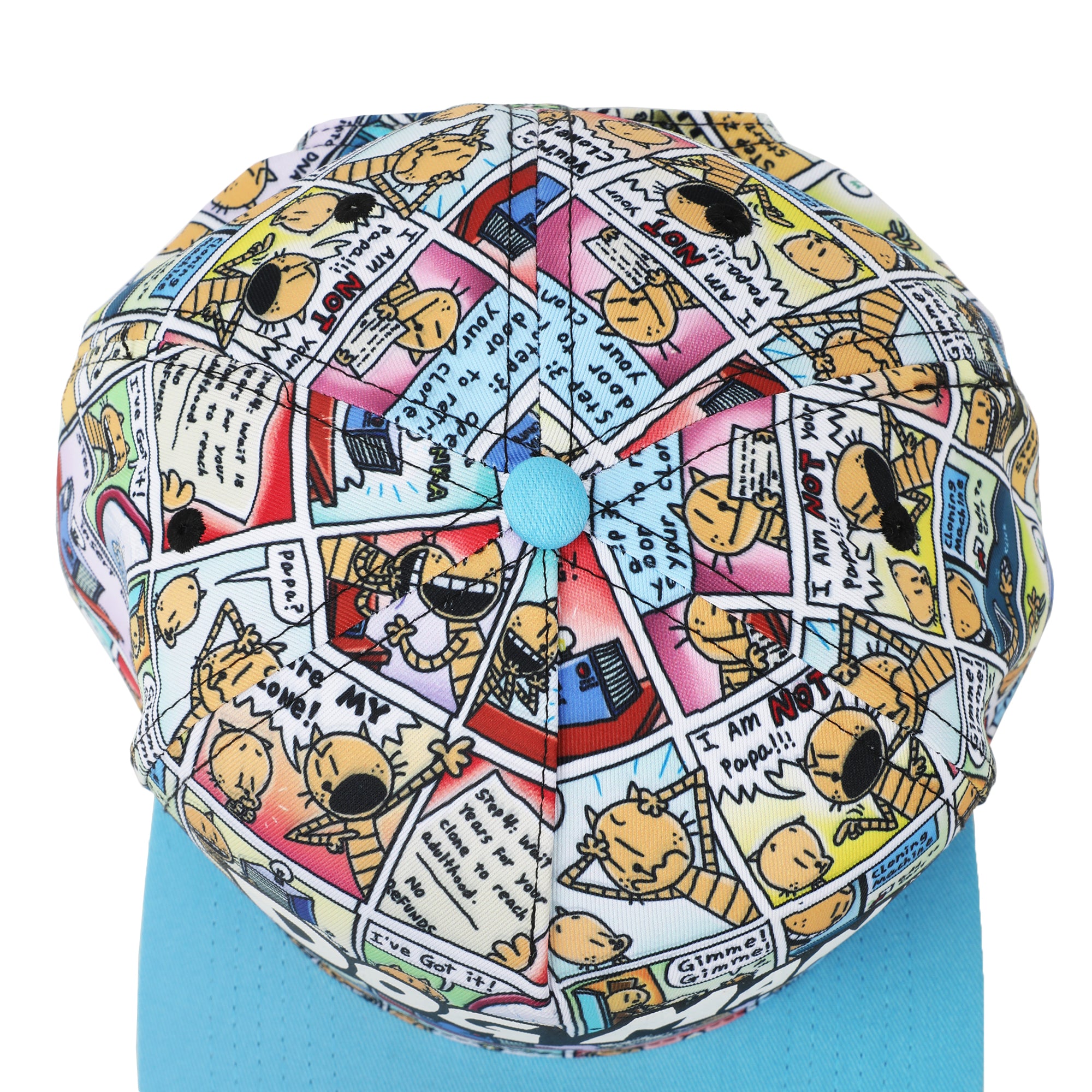 Dog Man Comic Panels Youth Snapback Hat