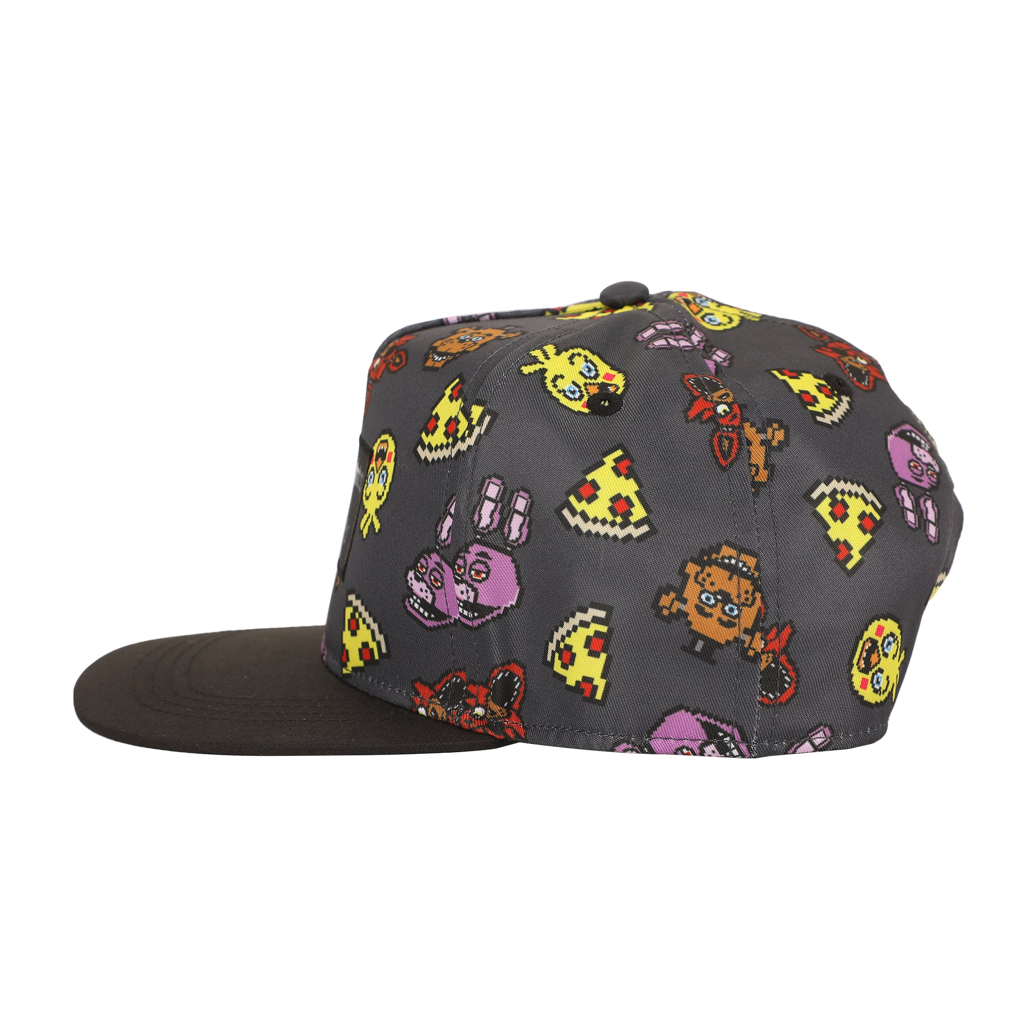 Five Nights At Freddy’s Characters & Pizza All-Over Print Traditional Adjustable Hat
