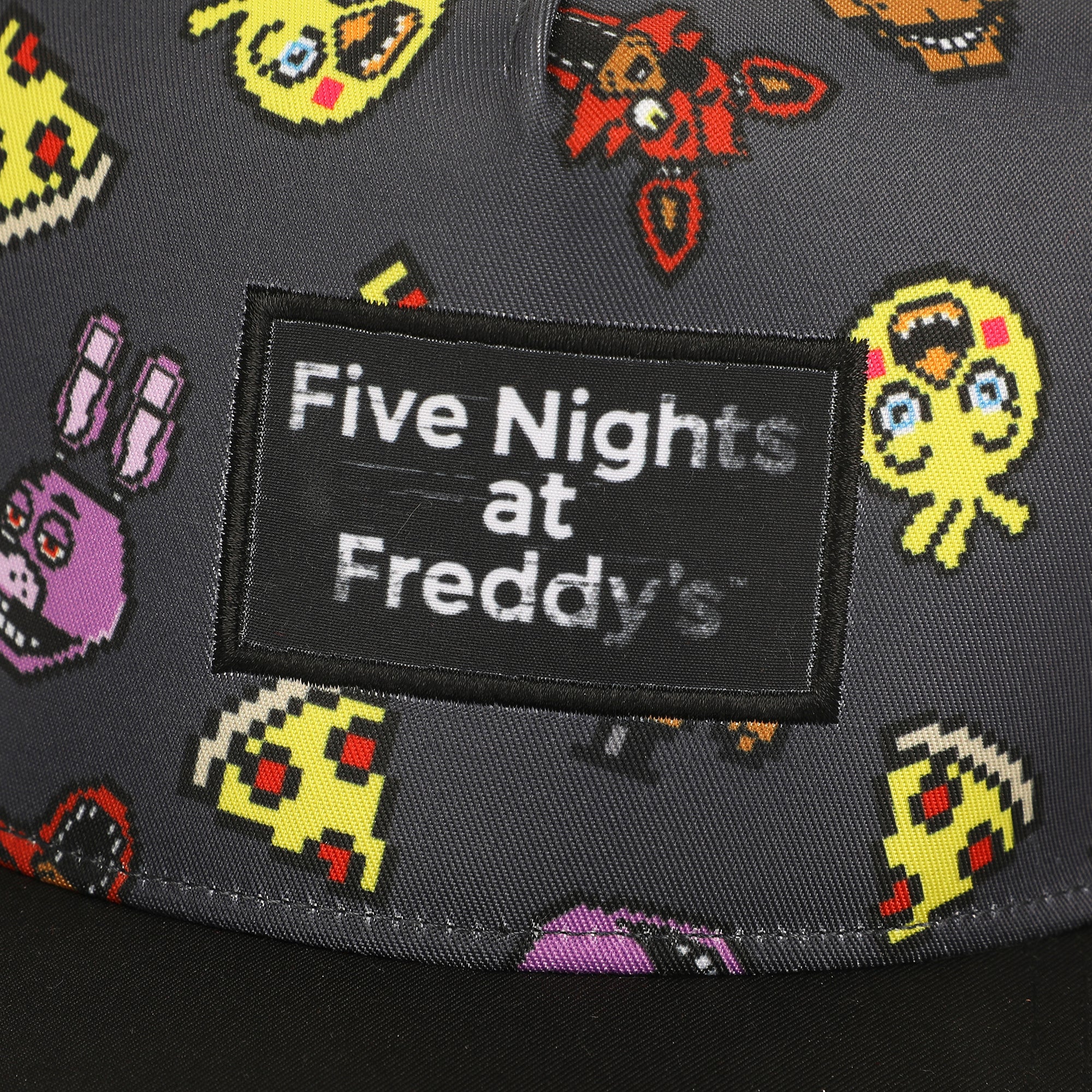 Five Nights At Freddy’s Characters & Pizza All-Over Print Traditional Adjustable Hat