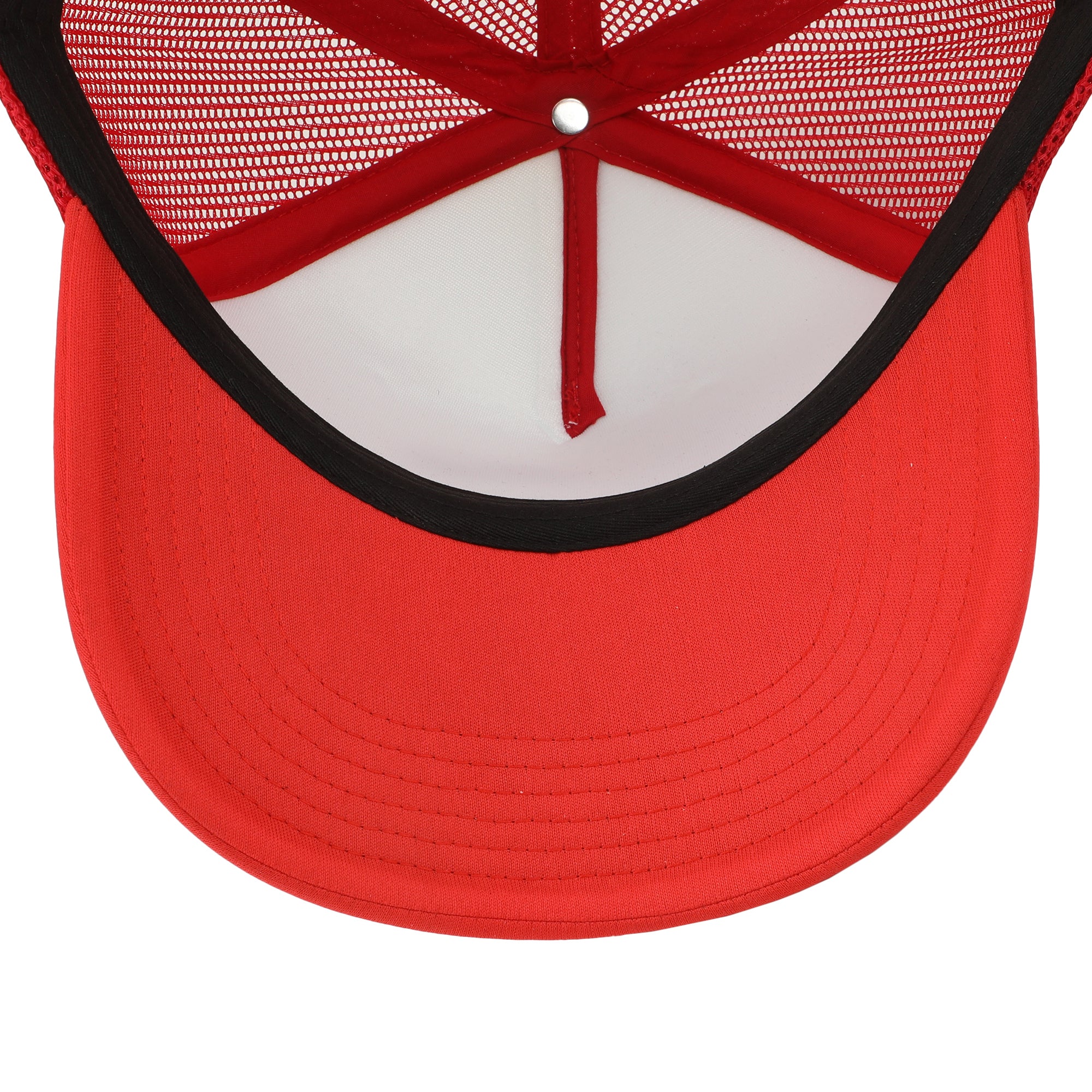 Hello Kitty Character Face Red & White Trucker Hat