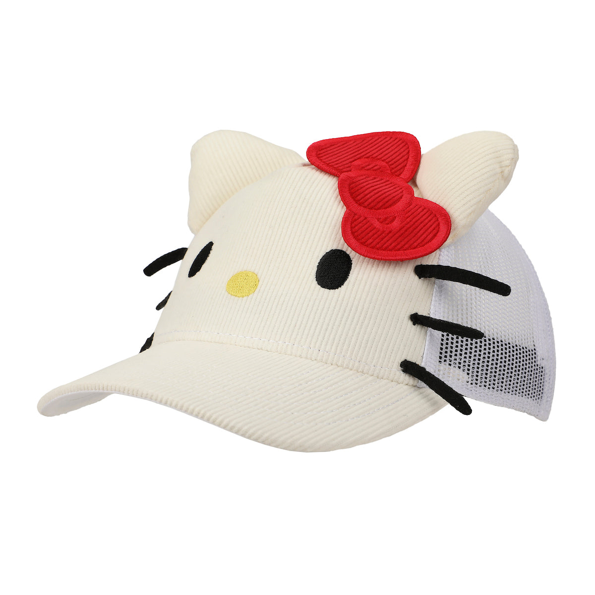 Hello Kitty Big Face Women's White Trucker Hat