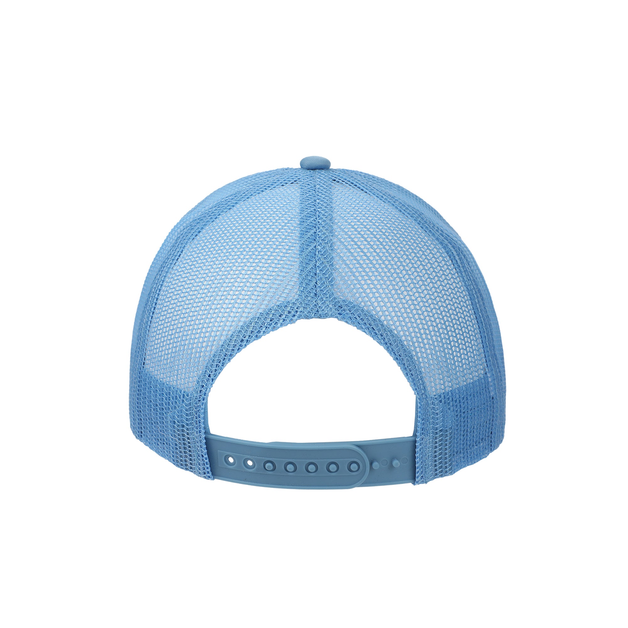 No Cap Blue & White Foam Trucker Hat