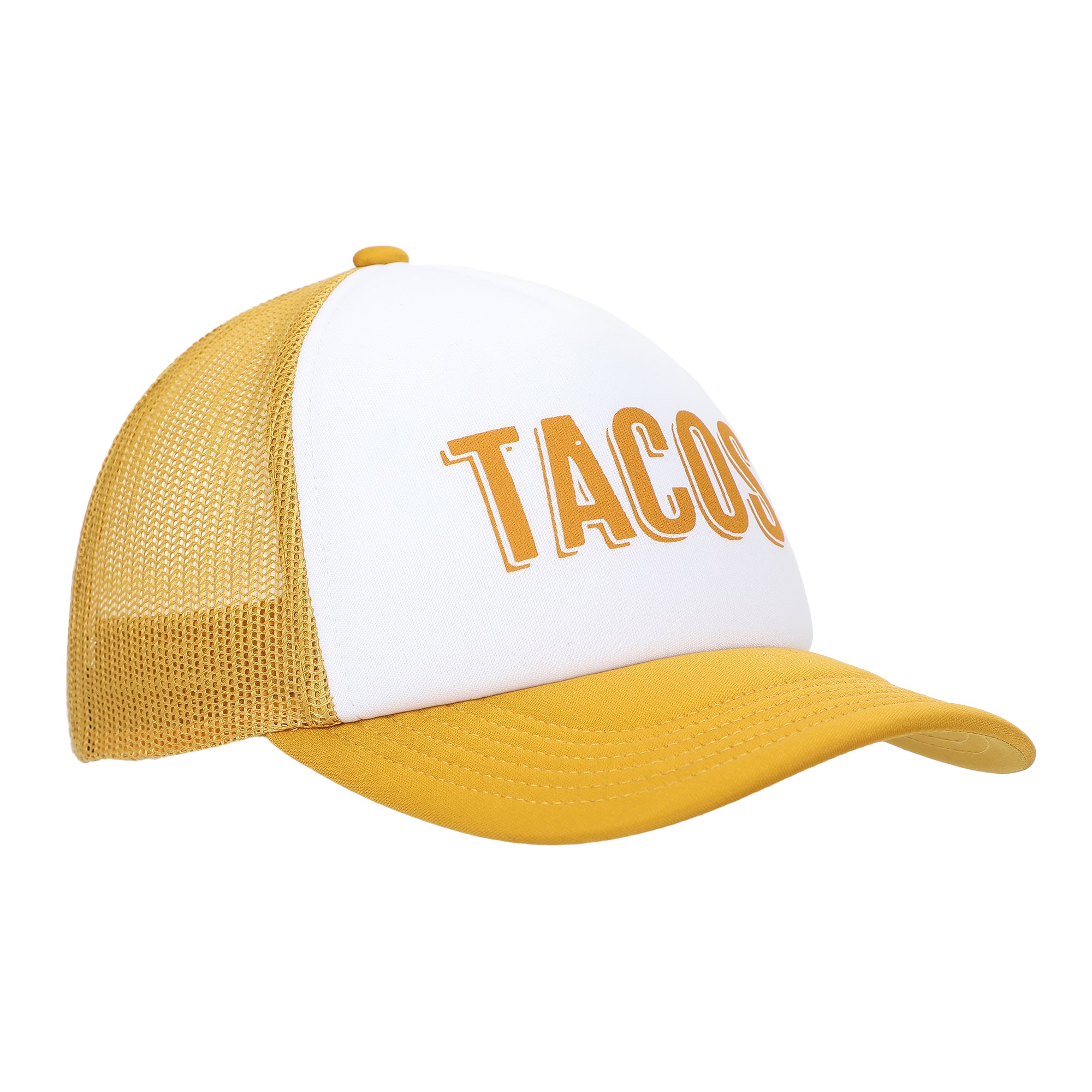 Tacos White & Mustard Foam Trucker Hat
