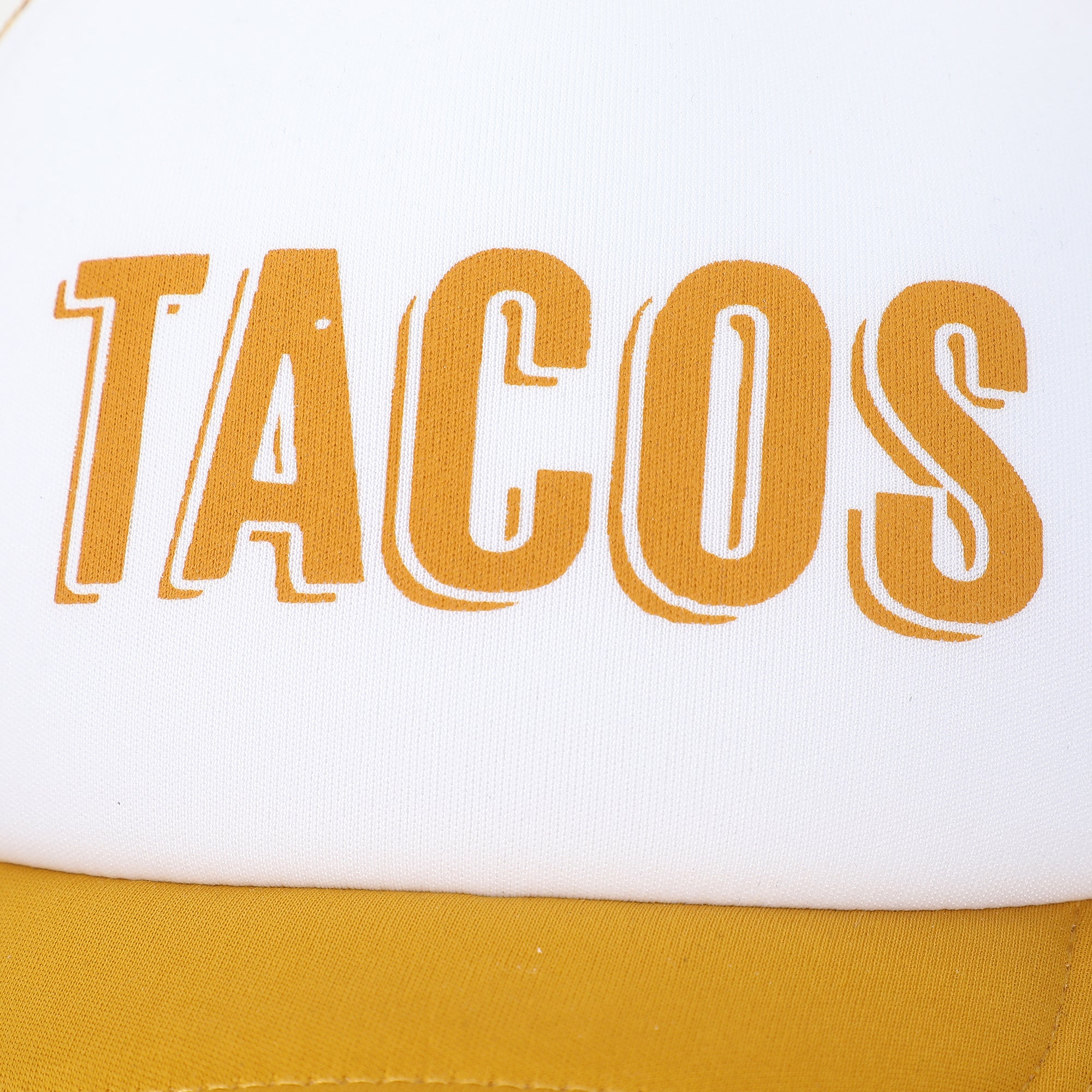 Tacos White & Mustard Foam Trucker Hat