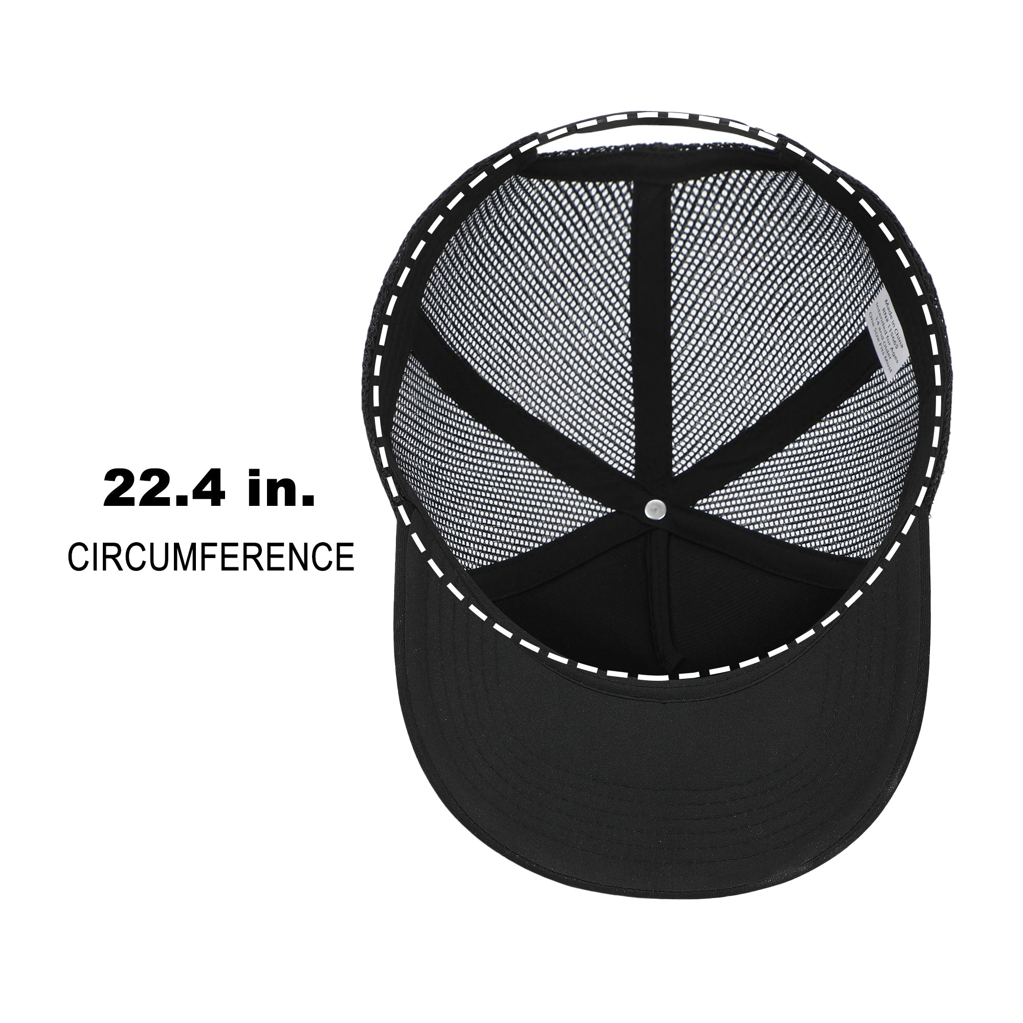 Trying Black Foam Trucker Hat
