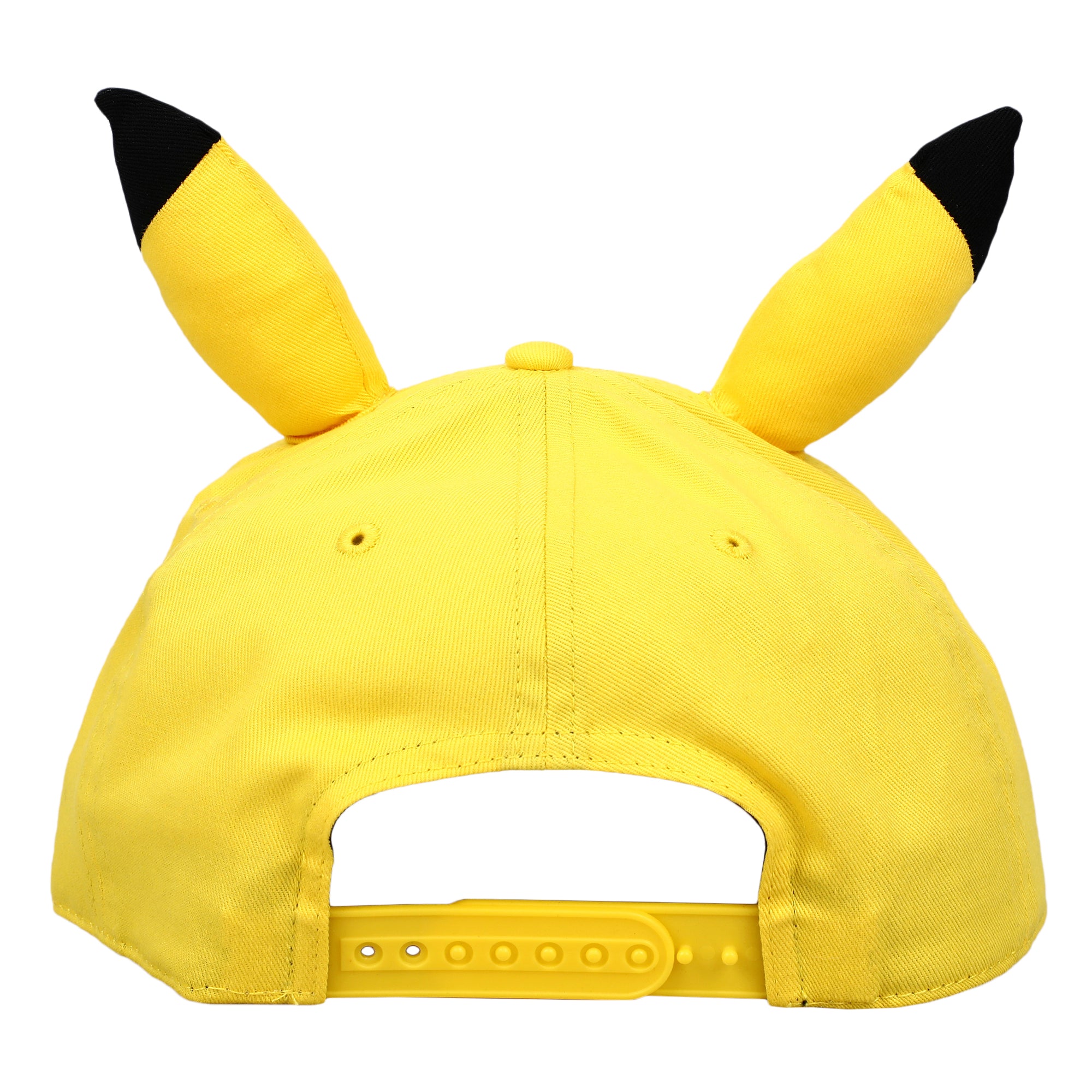 Bioworld Pokémon Pikachu Big Face Snapback Hat for Men, Adjustable Snapback Cap with Pre-Curved Bill, Acrylic Wool Blend, Officially Licensed