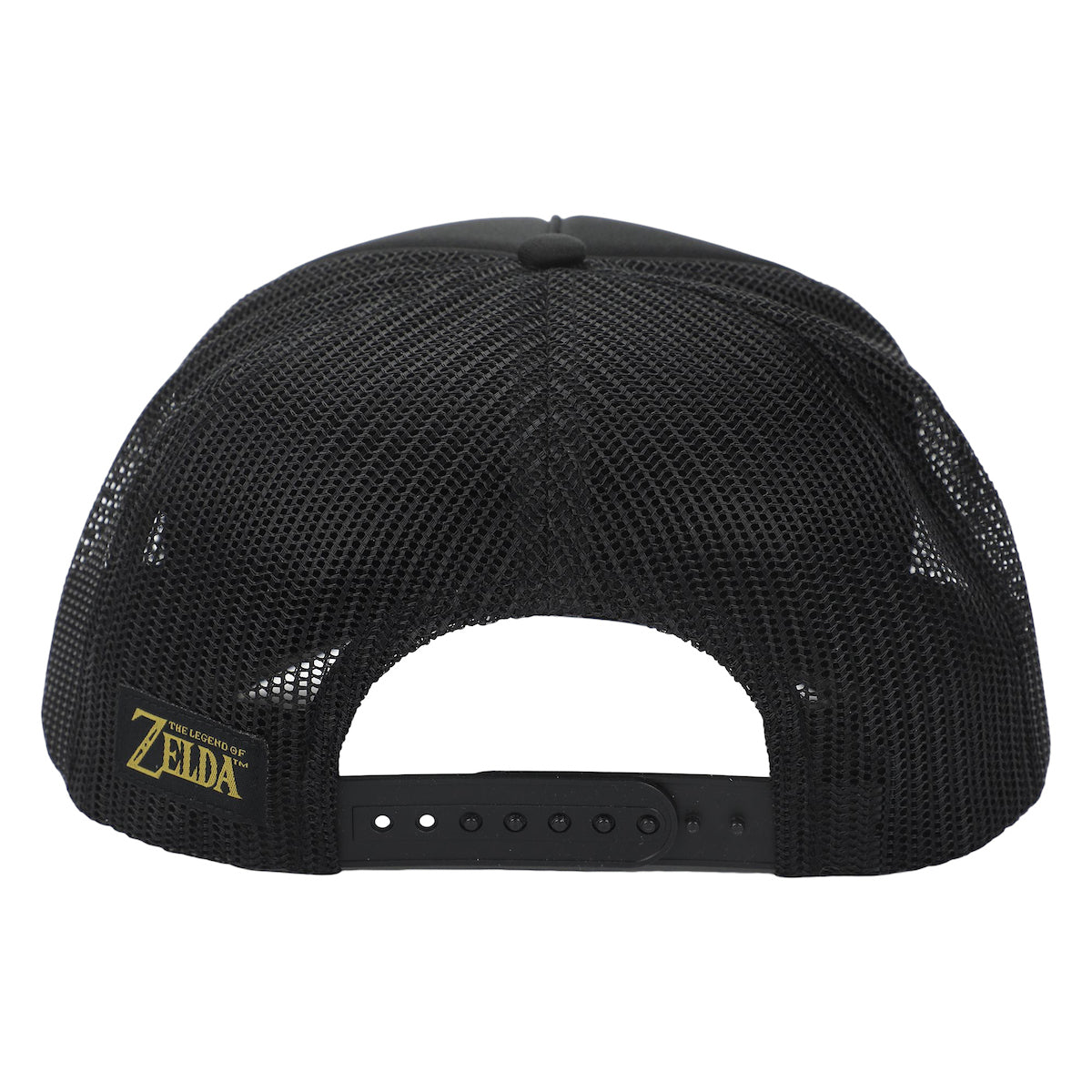 The Legend of Zelda Gold Evergreen Logo Black Trucker Hat