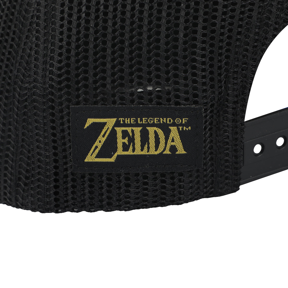 The Legend of Zelda Gold Evergreen Logo Black Trucker Hat