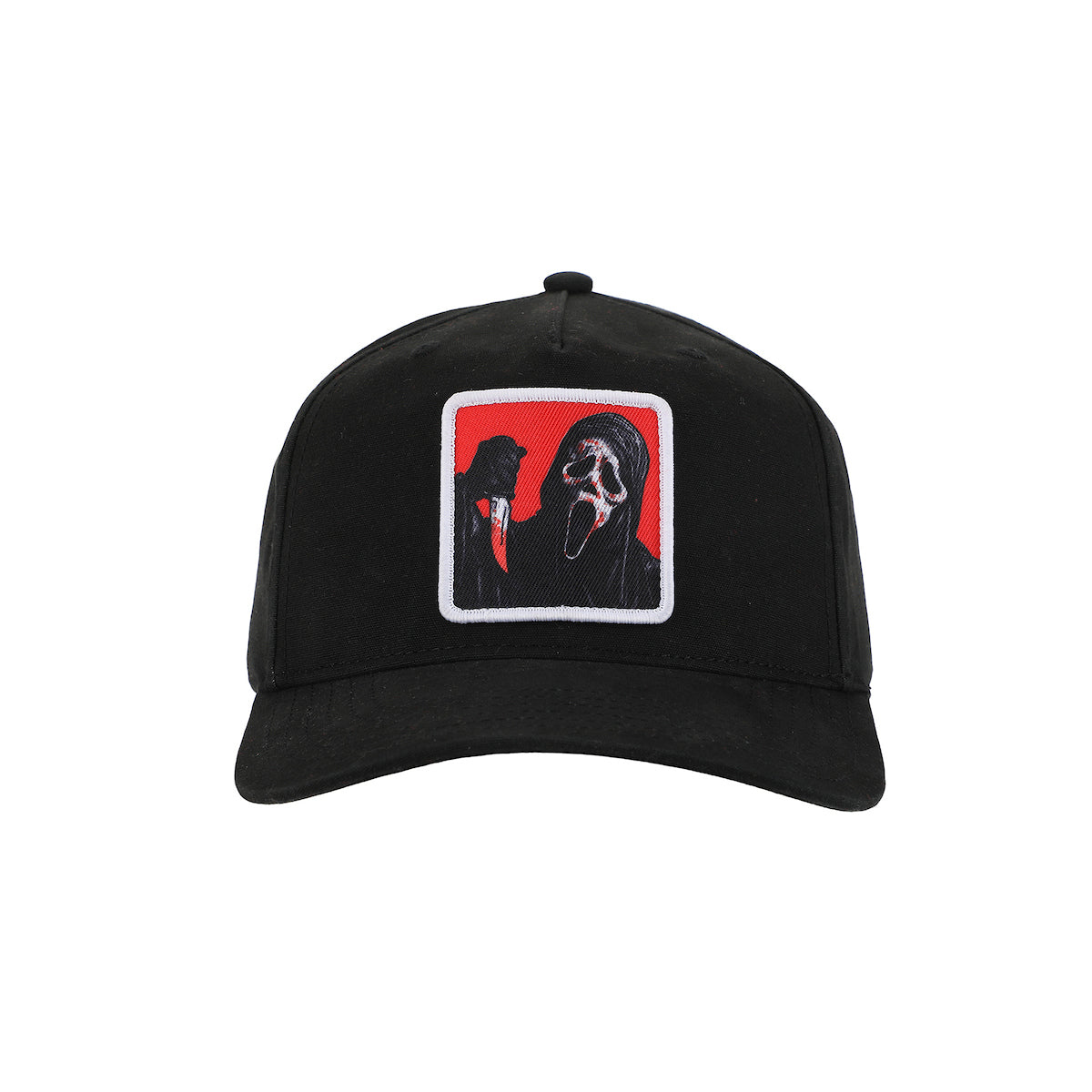 Ghostface Red Square Black Snapback Hat