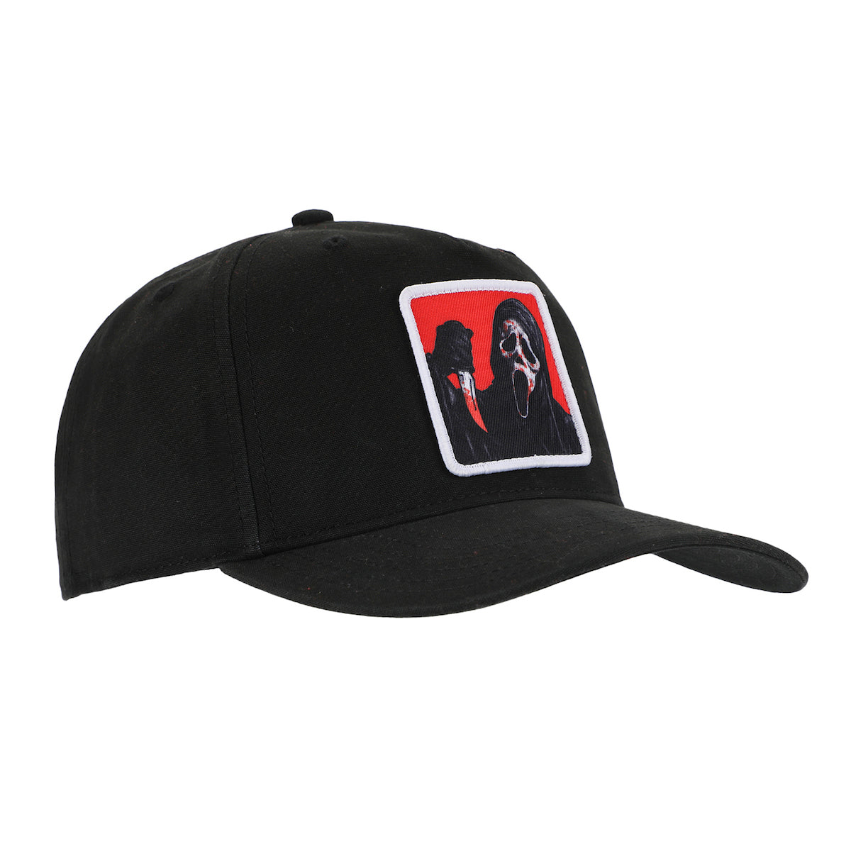 Ghostface Red Square Black Snapback Hat