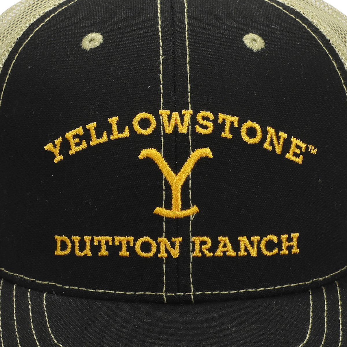 Yellowstone Dutton Ranch Logo Men's Black Foam Trucker Hat
