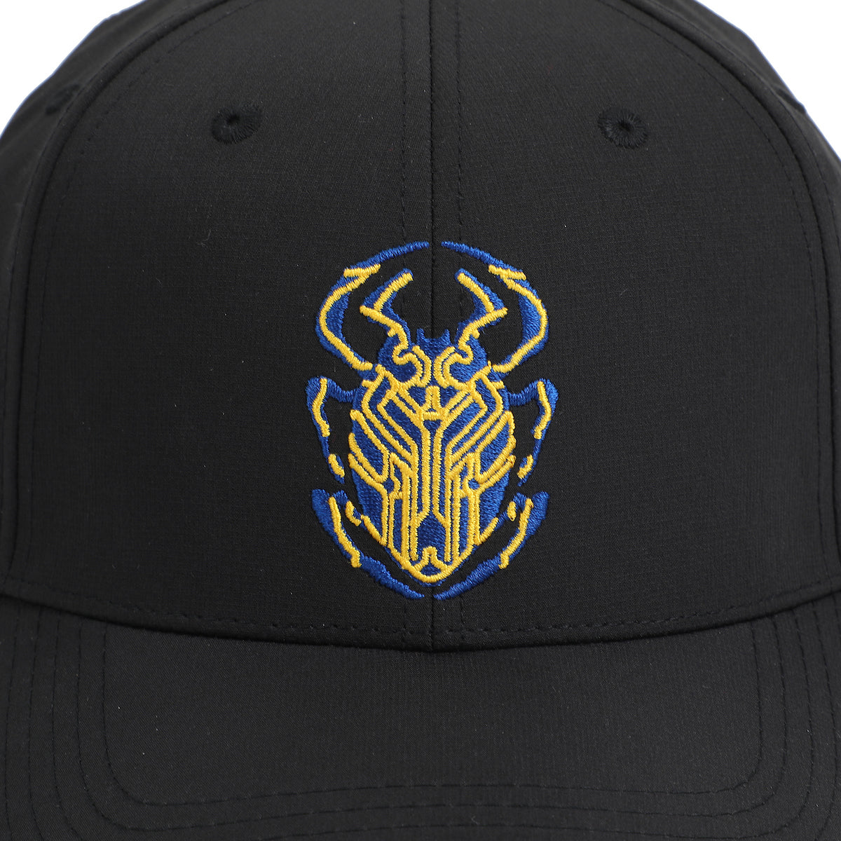 Blue Beetle Scarab Logo Men's Black Elite Flex Precurve Snapback Hat