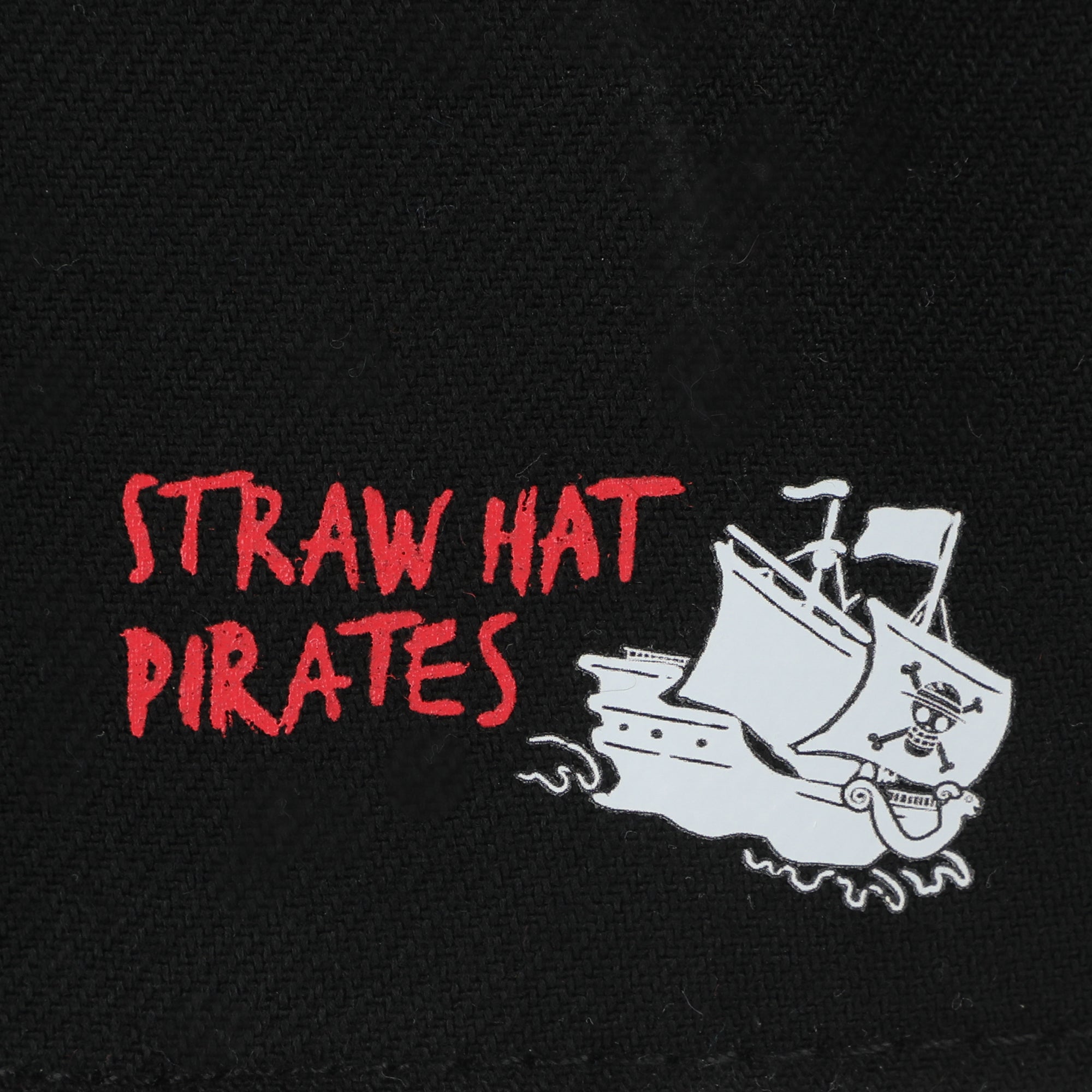 One Piece Live Action Straw Hat Pirates Compass Adult Black Snapback Hat