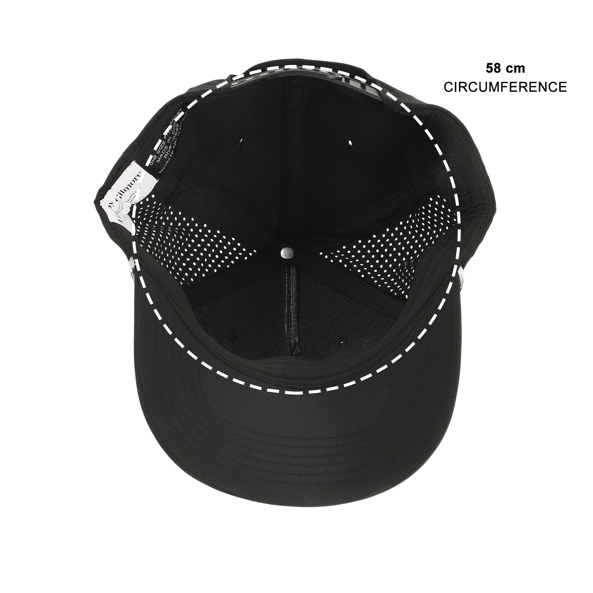 Happy Gilmore "Just Tap It In" Woven Patch On A 5 Panel Perforated Performance Sb Snapback