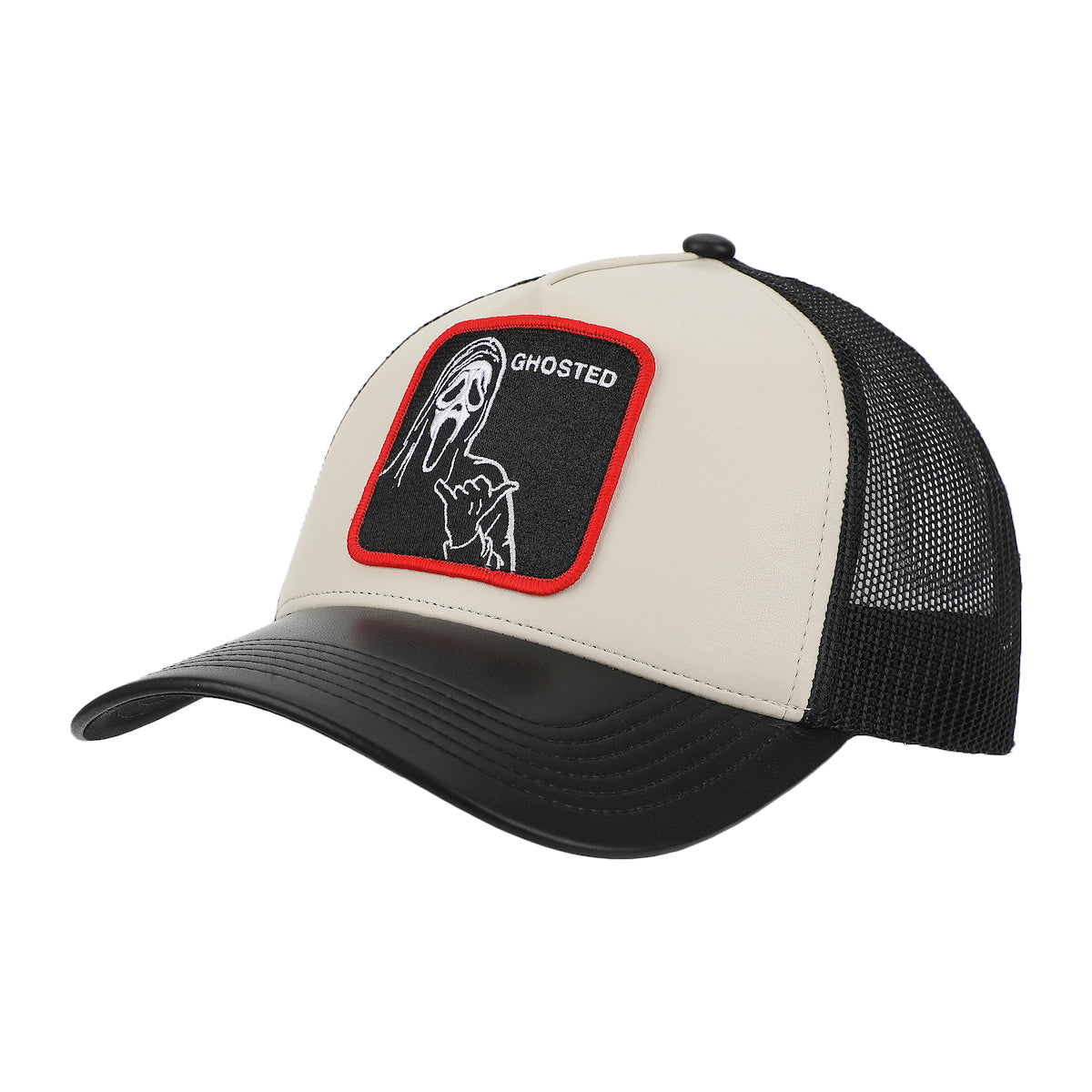 Ghostface Character Art Adult White Trucker Hat