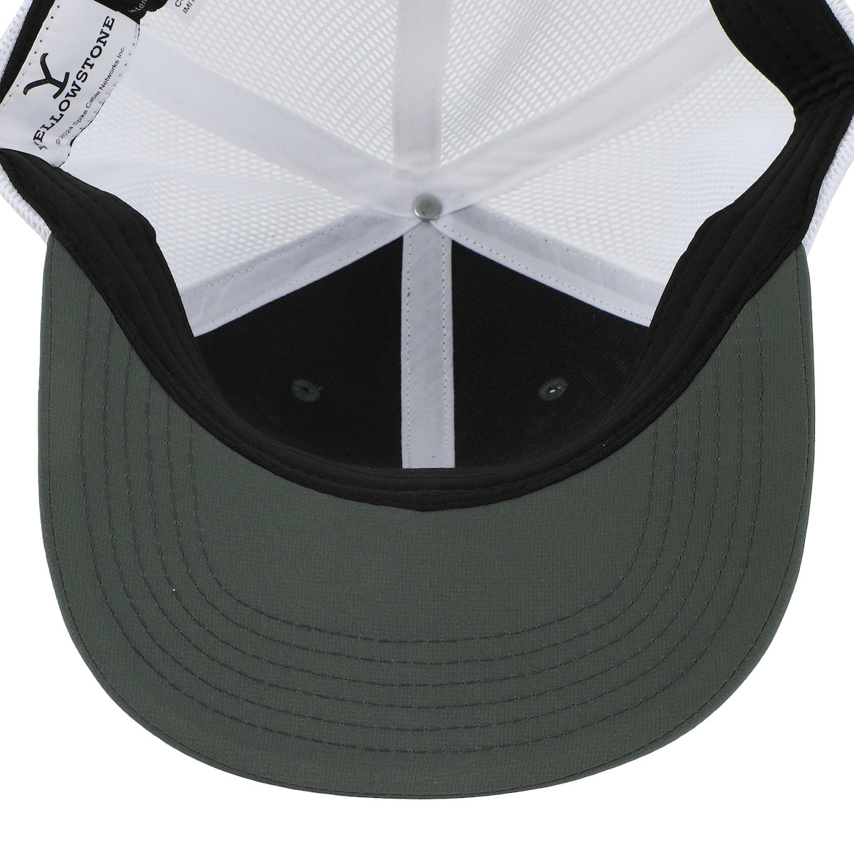 Yellowstone Logo Olive Elite Flex Trucker Hat