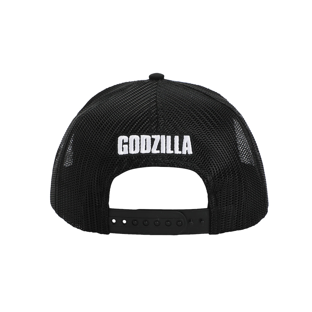 Godzilla Monster In White Square Black Trucker Hat