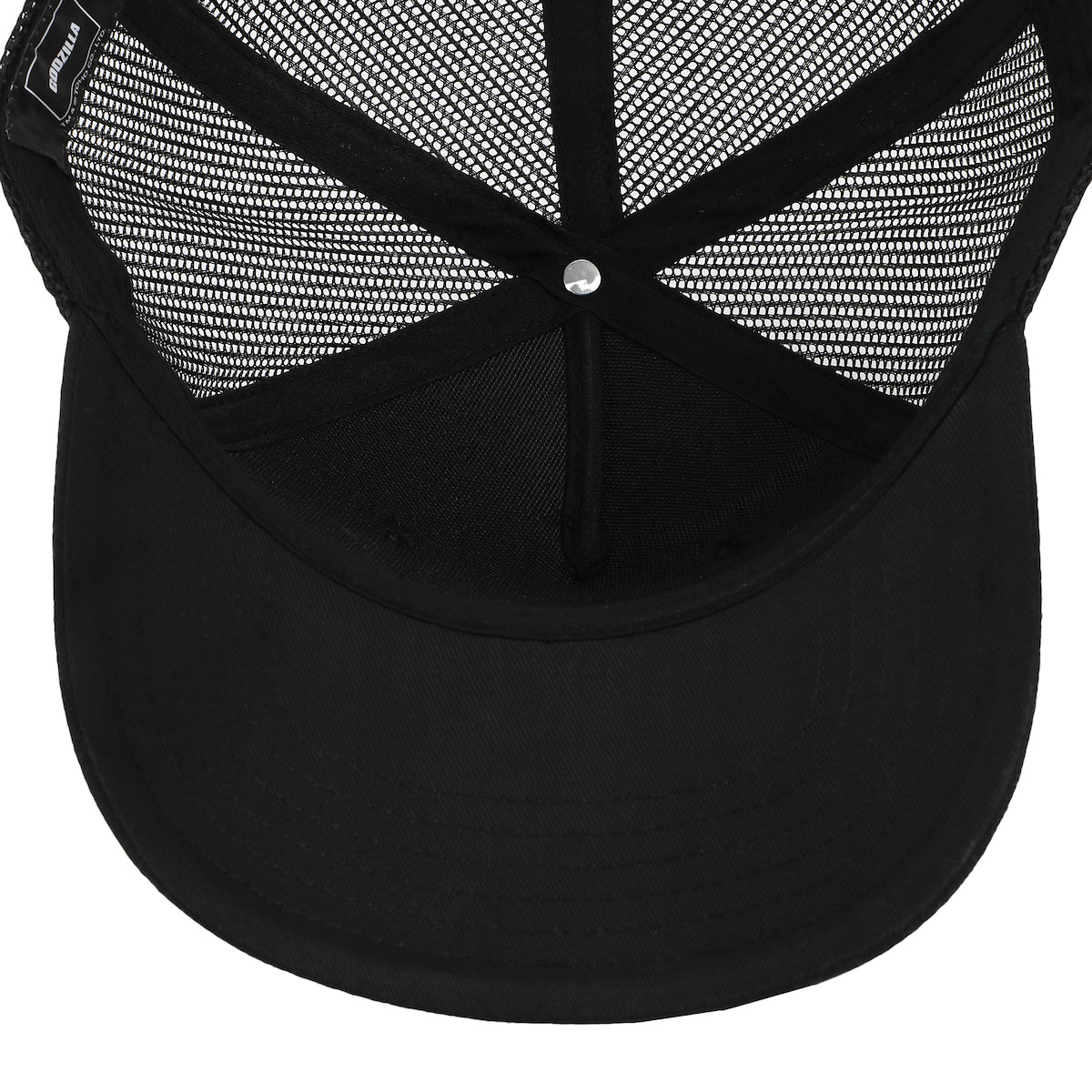 Godzilla Monster In White Square Black Trucker Hat