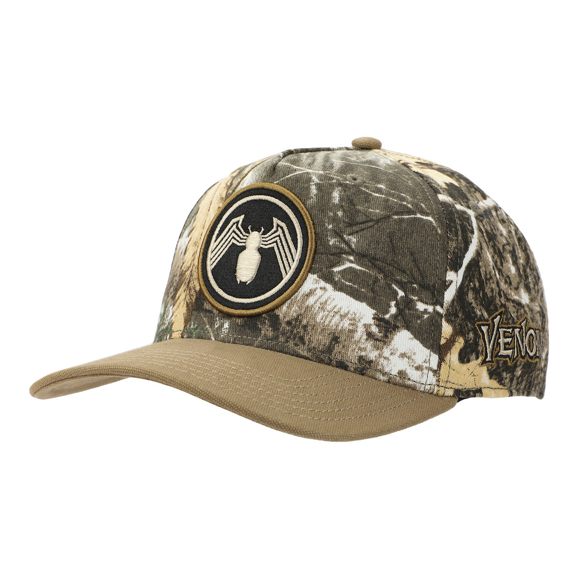 Venom Embroidered 3D Logo Camouflage Snapback Hat