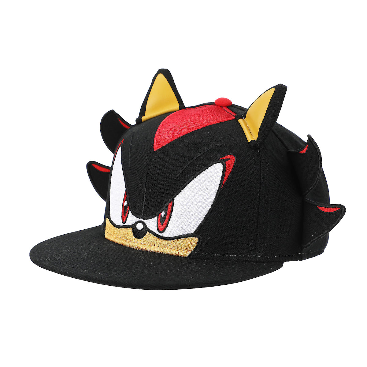 Sonic The Hedgehog Big Face Shadow Snapback Hat With 3D Ears & Quills
