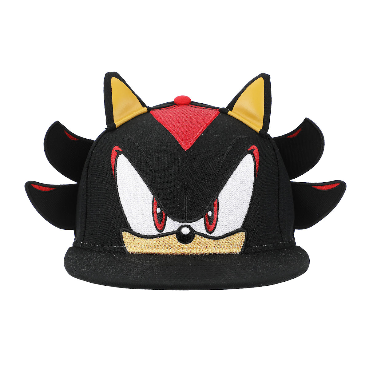 Sonic The Hedgehog Big Face Shadow Snapback Hat With 3D Ears & Quills