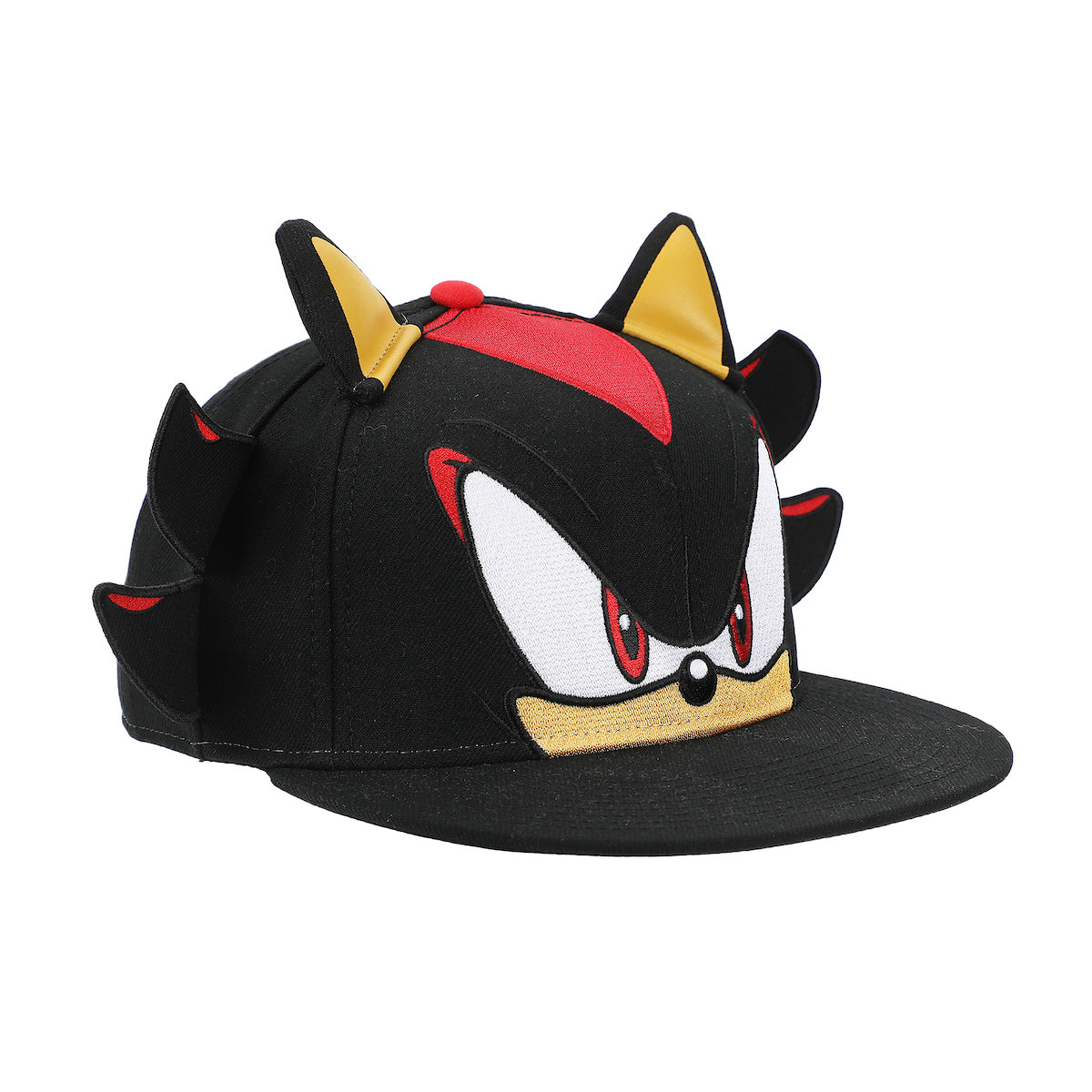 Sonic The Hedgehog Big Face Shadow Snapback Hat With 3D Ears & Quills