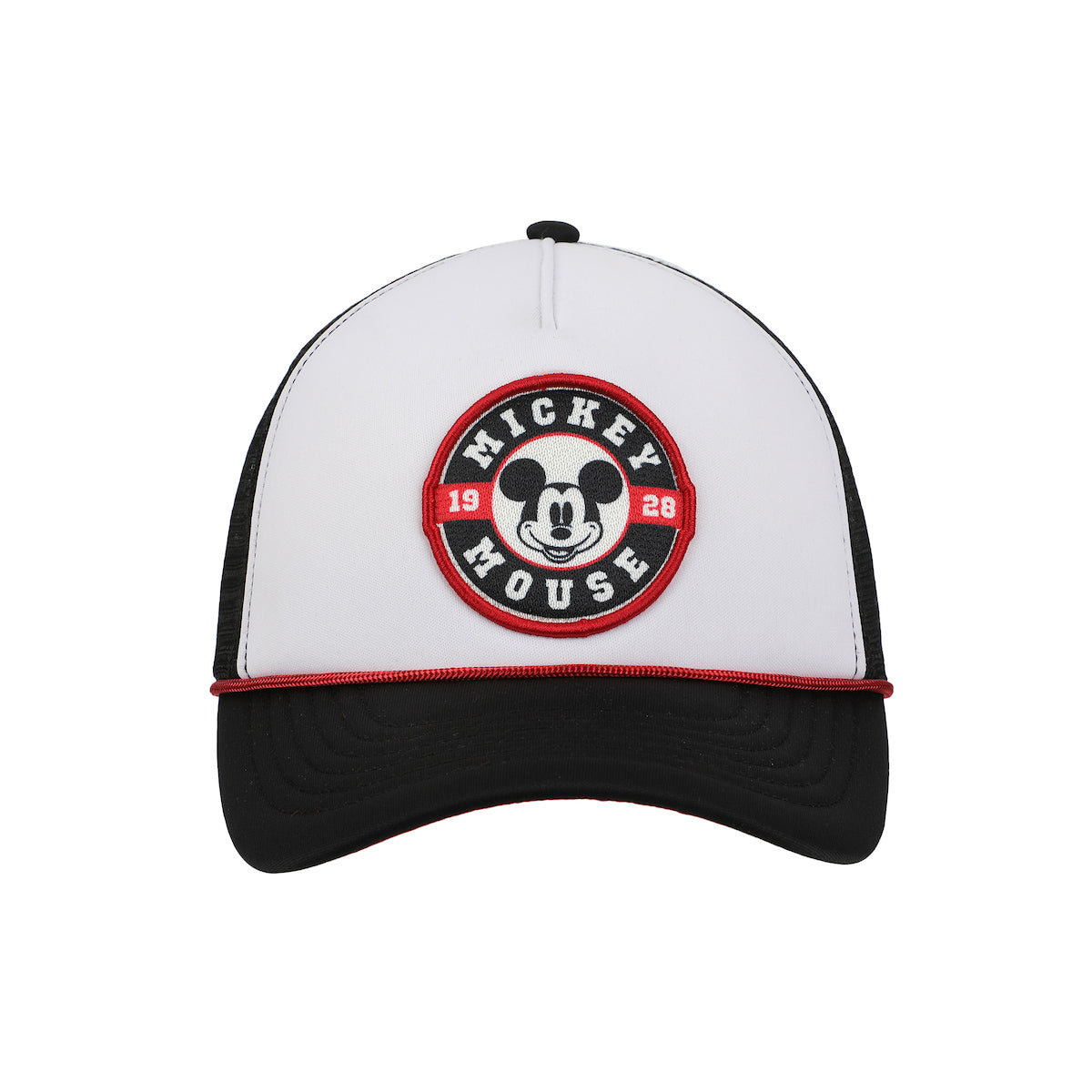 Disney Mickey Mouse Character Circle Black & White Trucker Hat