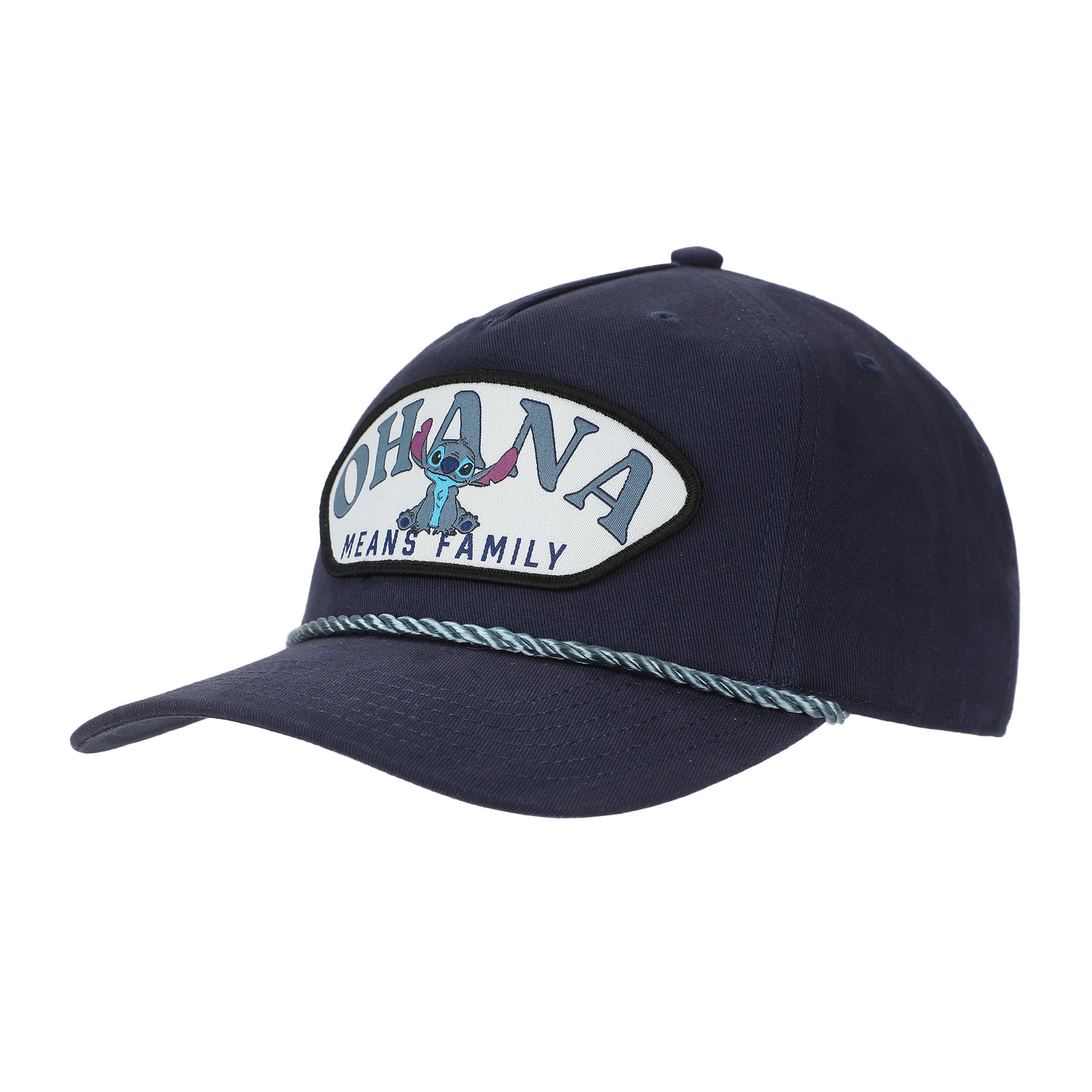 Disney Stitch Ohana Means Family Adult Navy Retro Grandpa Snapback Hat