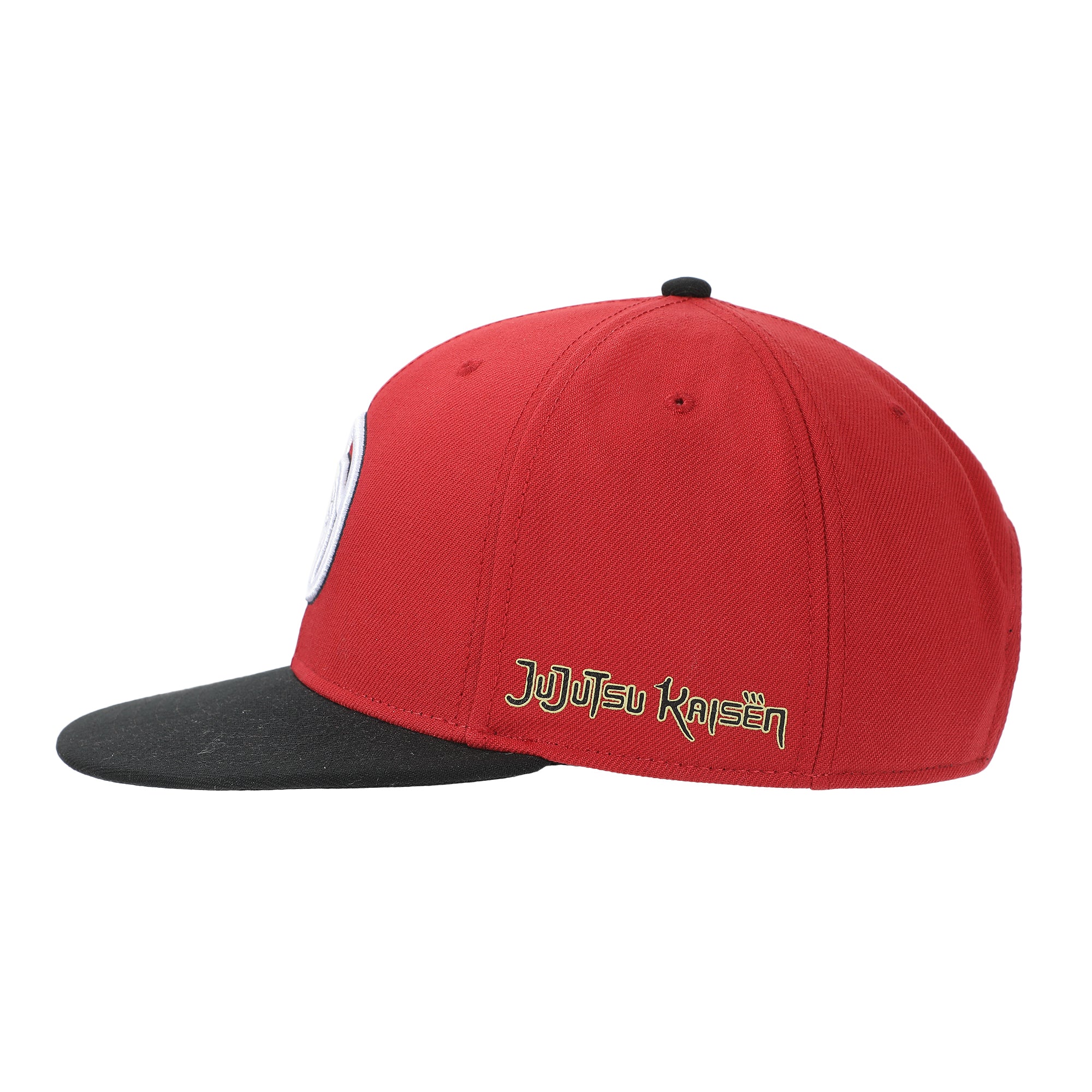 Jujutsu Kaisen 3D Embroidered School Emblem Red & Black Snapback Hat