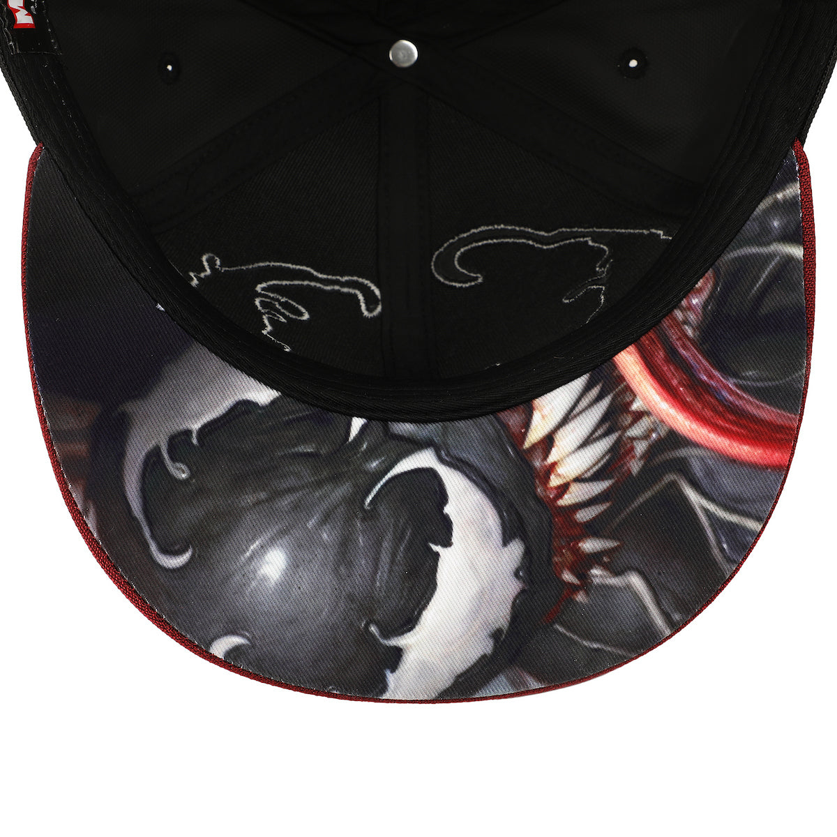 Venom Big Face Black Snapback Hat