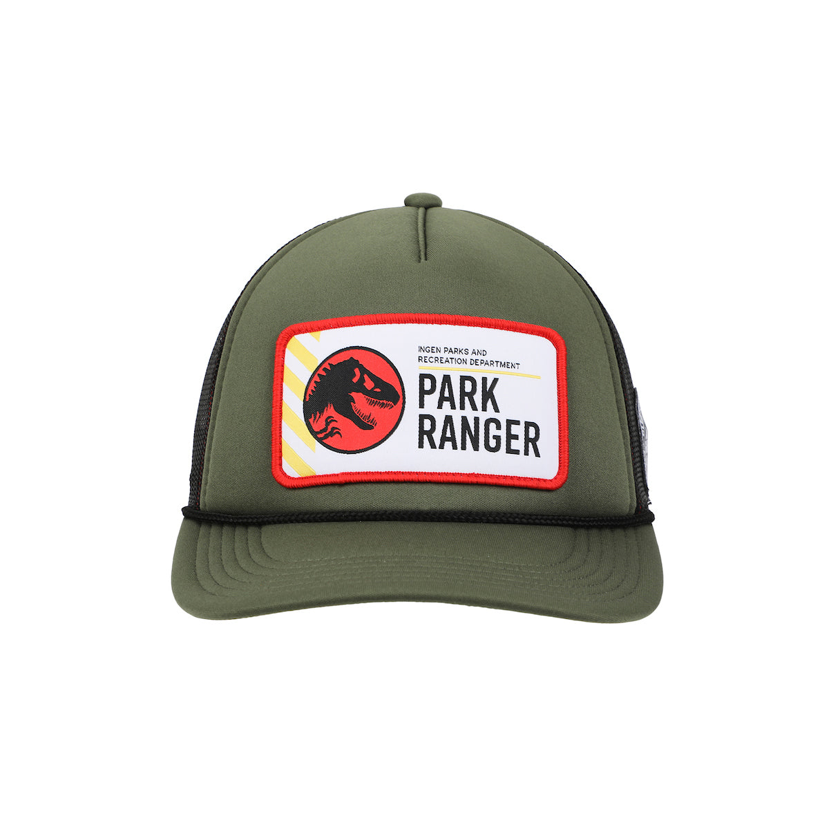 Jurassic Park Park Ranger Badge Olive Trucker Hat