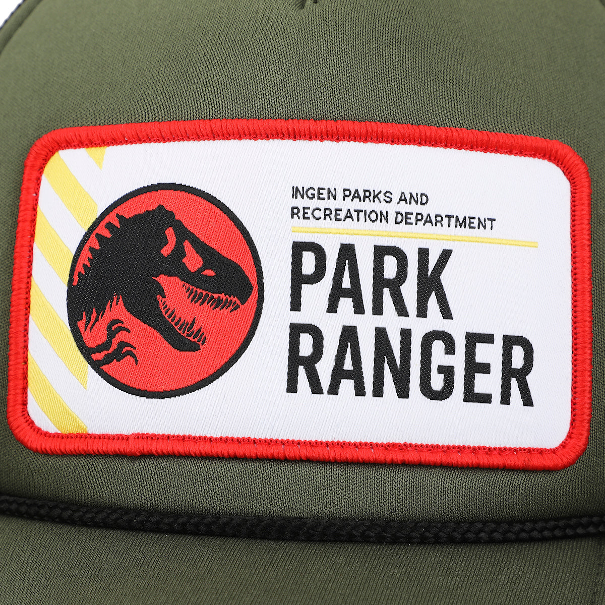 Jurassic Park Park Ranger Badge Olive Trucker Hat