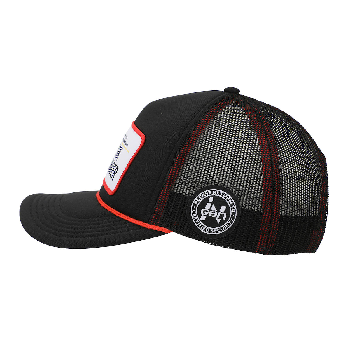 Jurassic Park Park Ranger Badge Trucker Black Hat