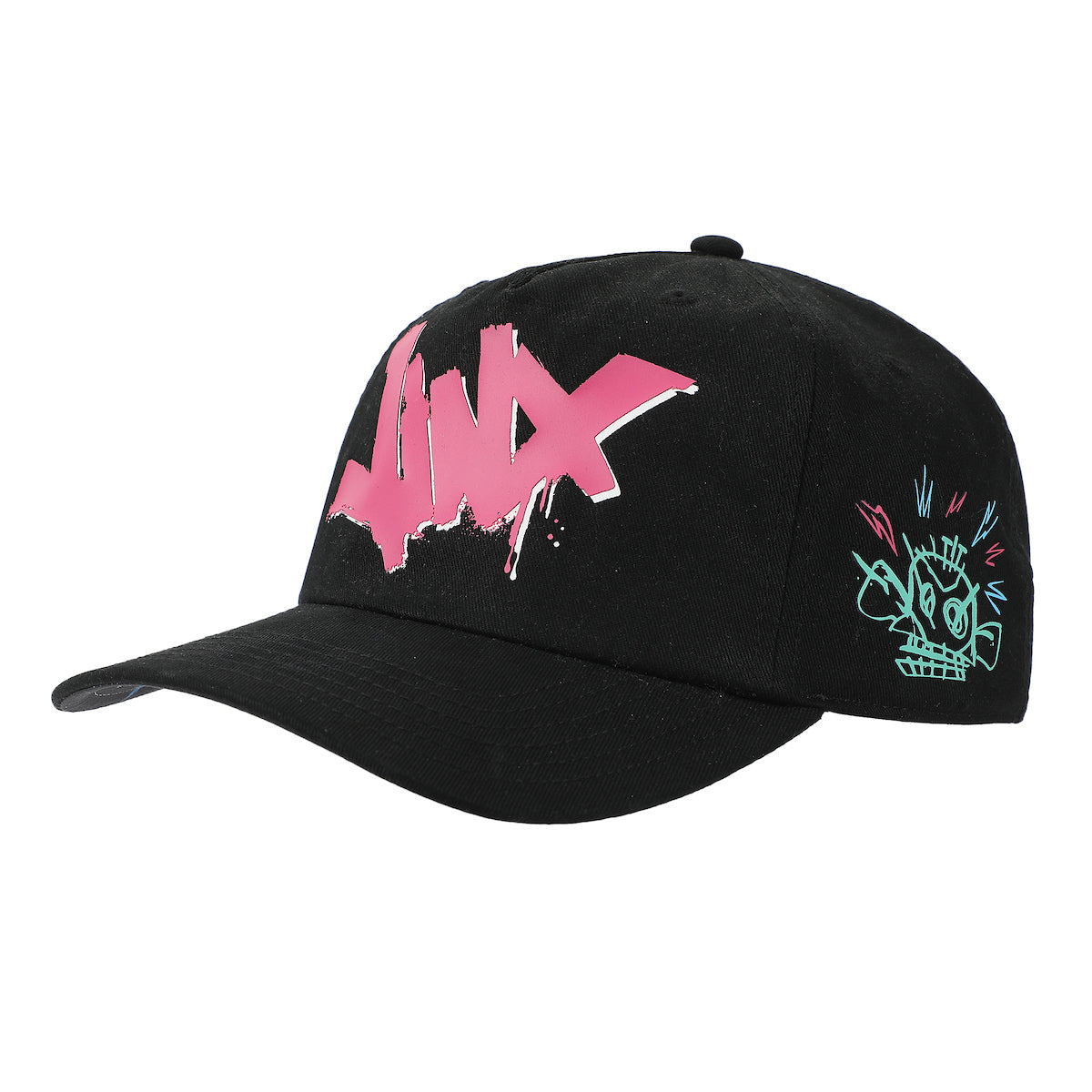 Arcane League Of Legends Jinx Black Retro Grandpa Snapback Hat