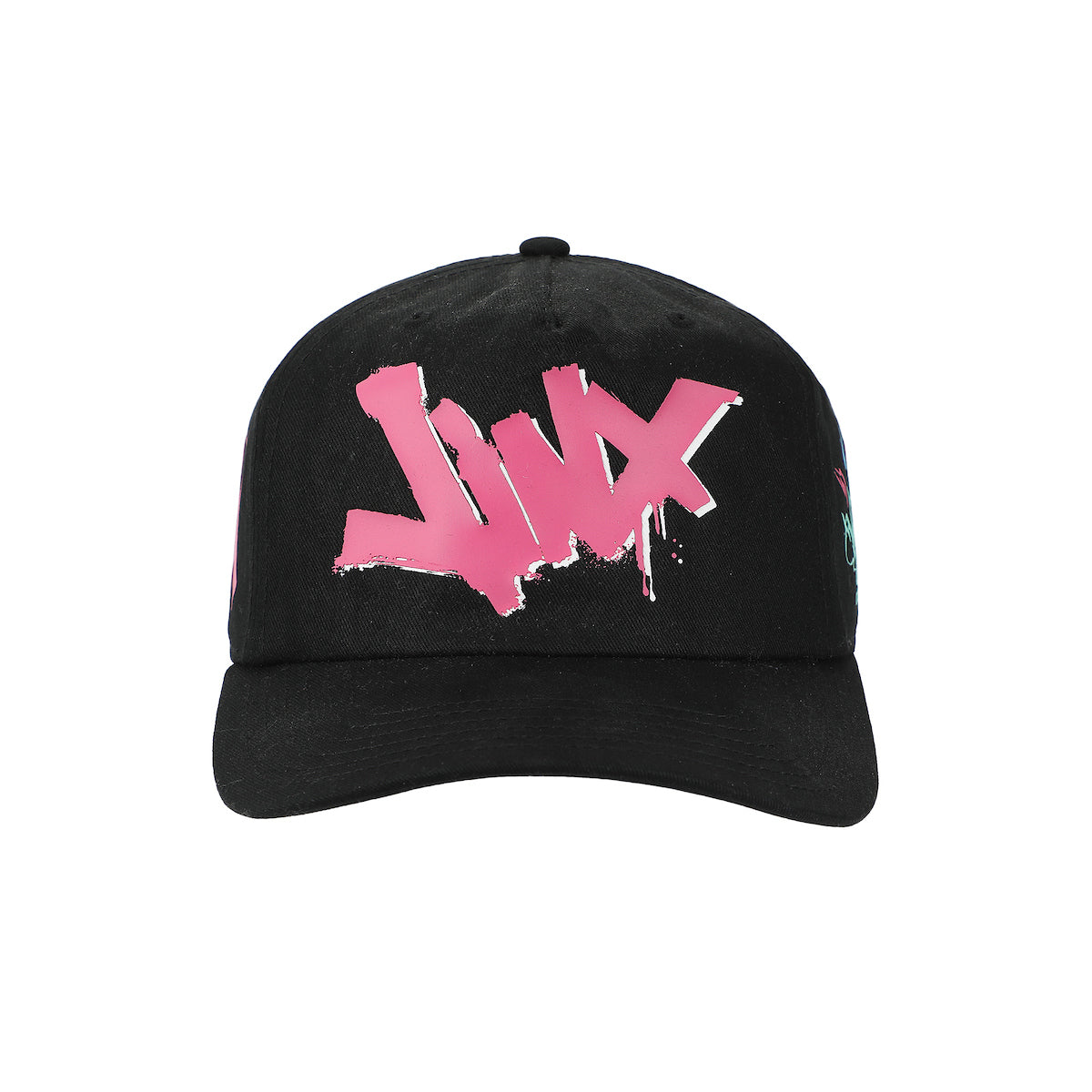 Arcane League Of Legends Jinx Black Retro Grandpa Snapback Hat