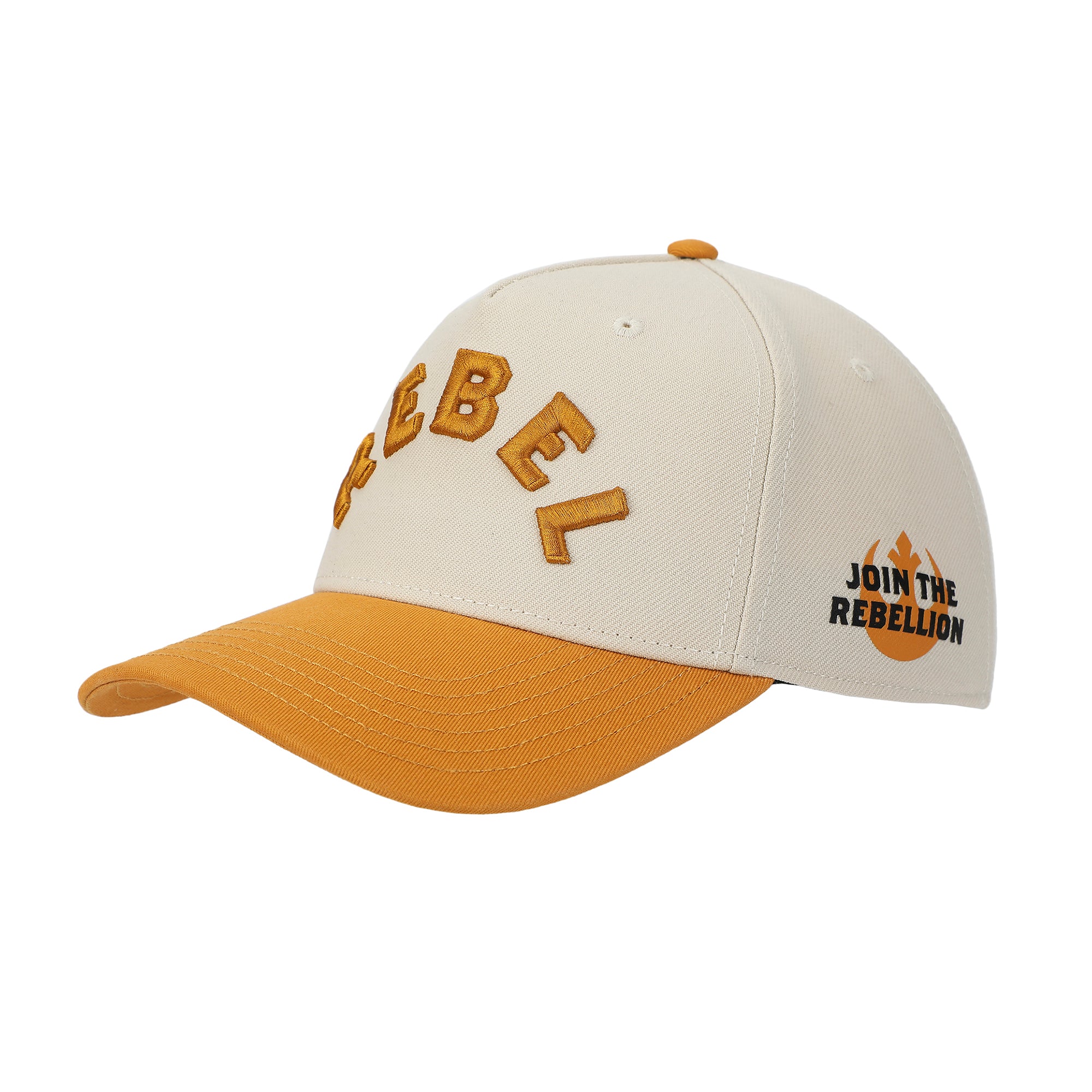 Star Wars Rebel Men's Off-white & Orange A-Frame Snapback Hat