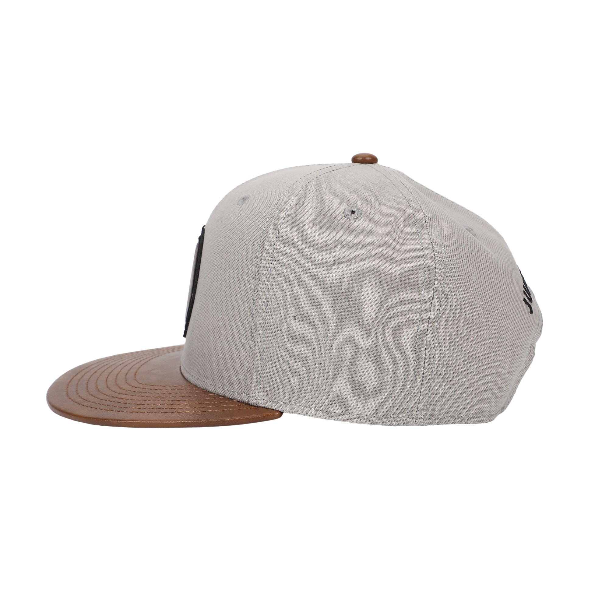 Jurassic Park Logo Woven Patch White Snapback Hat