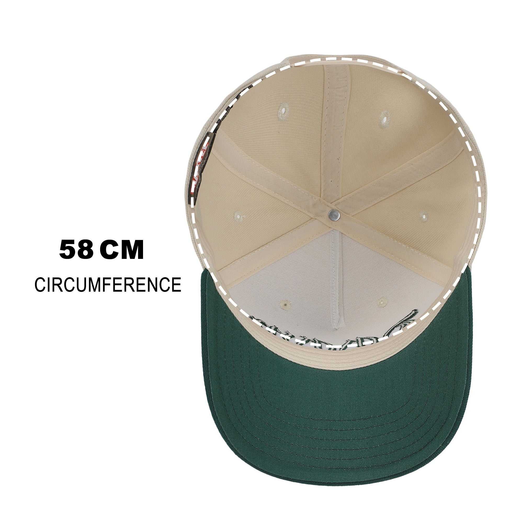 Marvel Universe Dr. Doom Men's Off-white & Green A-Frame Snapback Hat