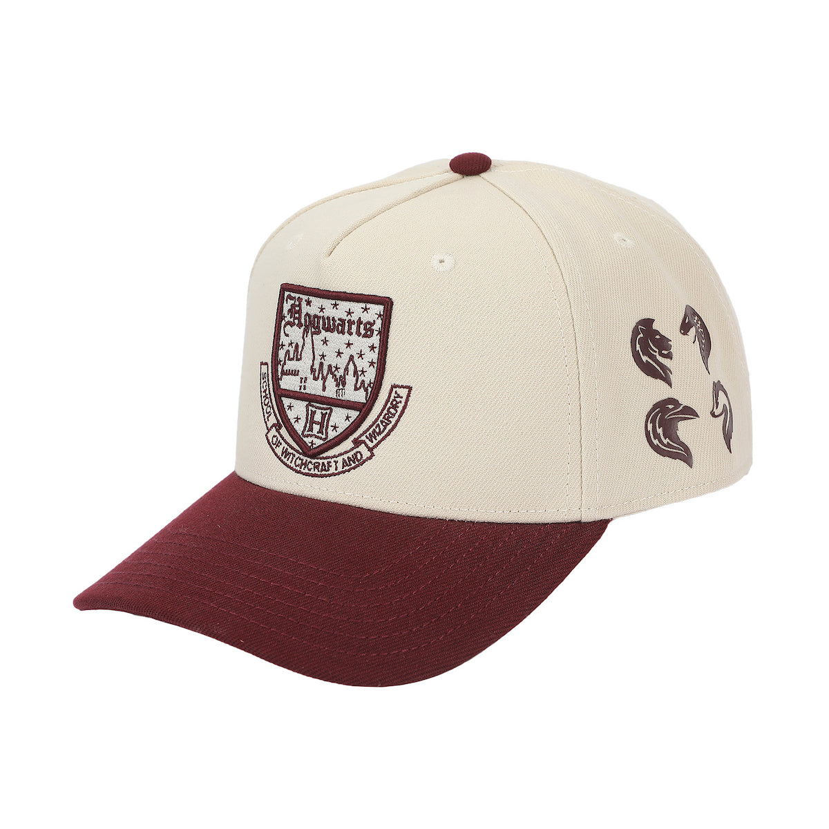 Harry Potter Hogwarts Castle White Polywool A-Frame Baseball Hat