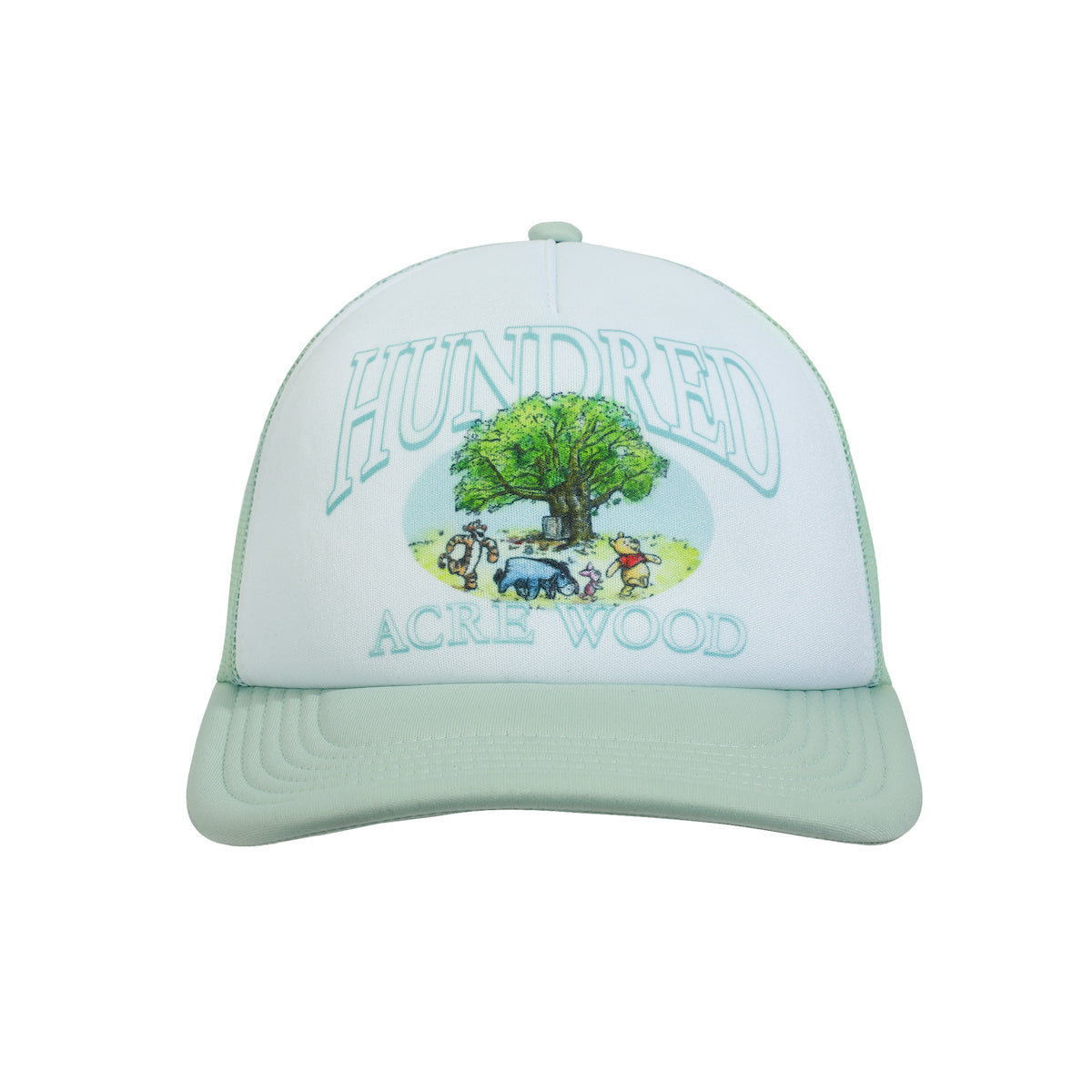Disney Winnie The Pooh Hundred Acre Wood White & Blue Trucker Hat
