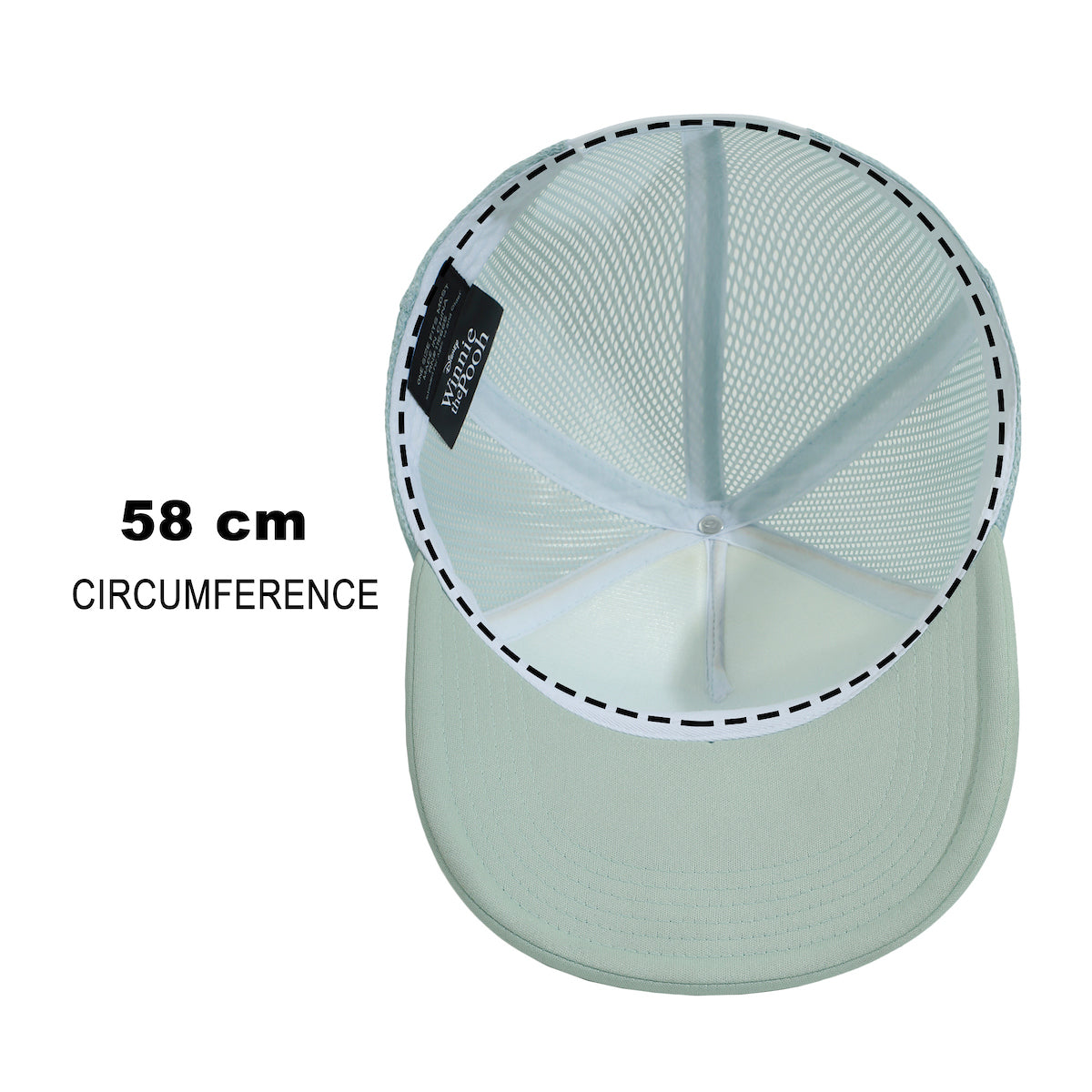 Disney Winnie The Pooh Hundred Acre Wood White & Blue Trucker Hat