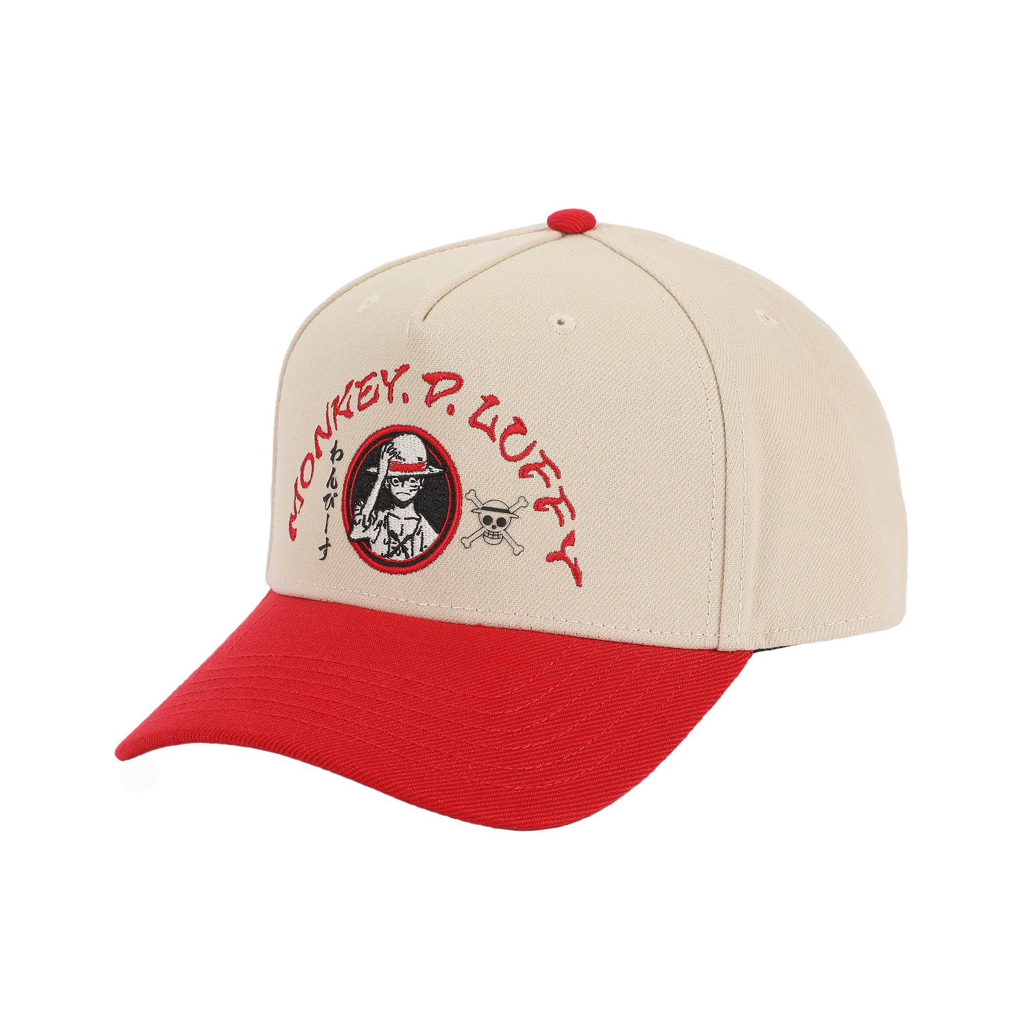 One Piece (Animated) Monkey D. Luffy Embroidery Poly Wool B104 Aframe Cap Snapback