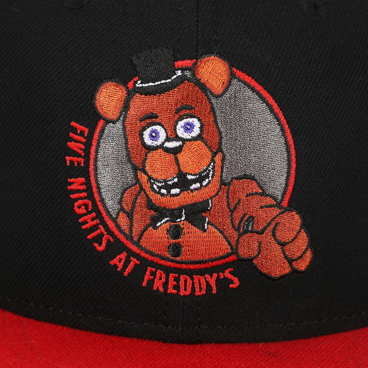 Five Nights At Freddy's I Survived Black Flat Bill Baseball Cap