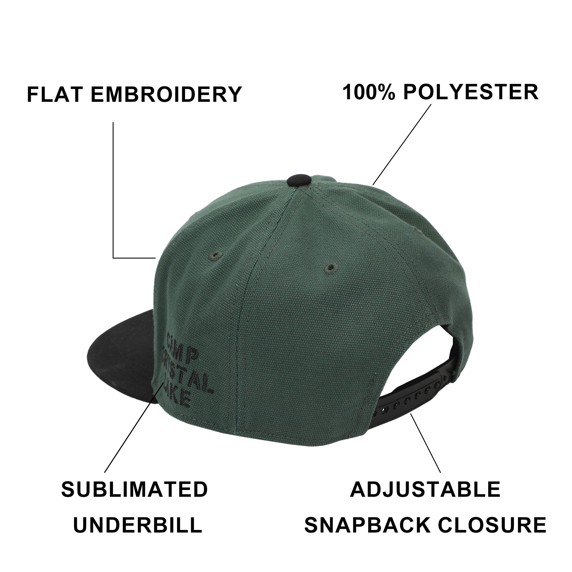 Friday the 13th Jason Mask Traditional Snapback Cap